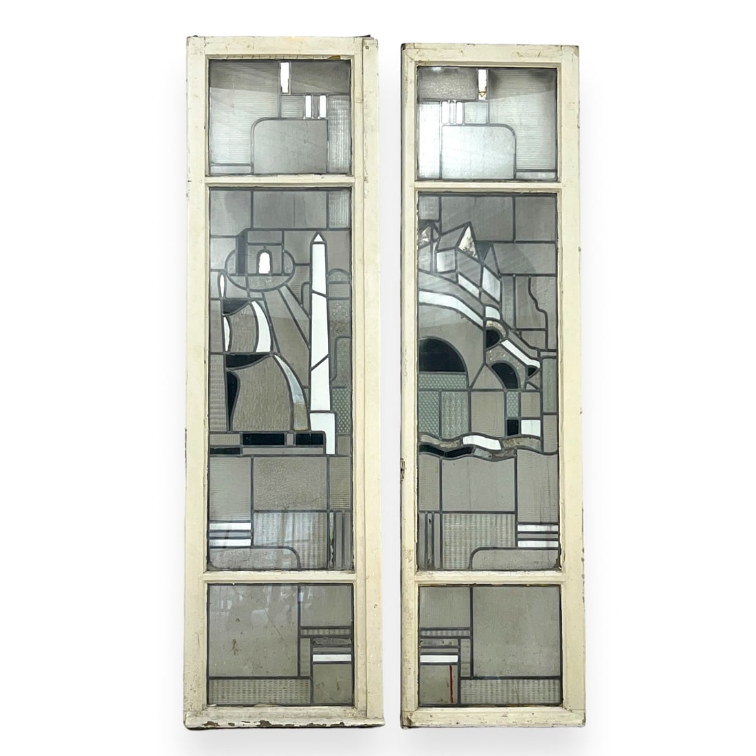Stained Glass Paneled French Doors, Pair (1 of 6)