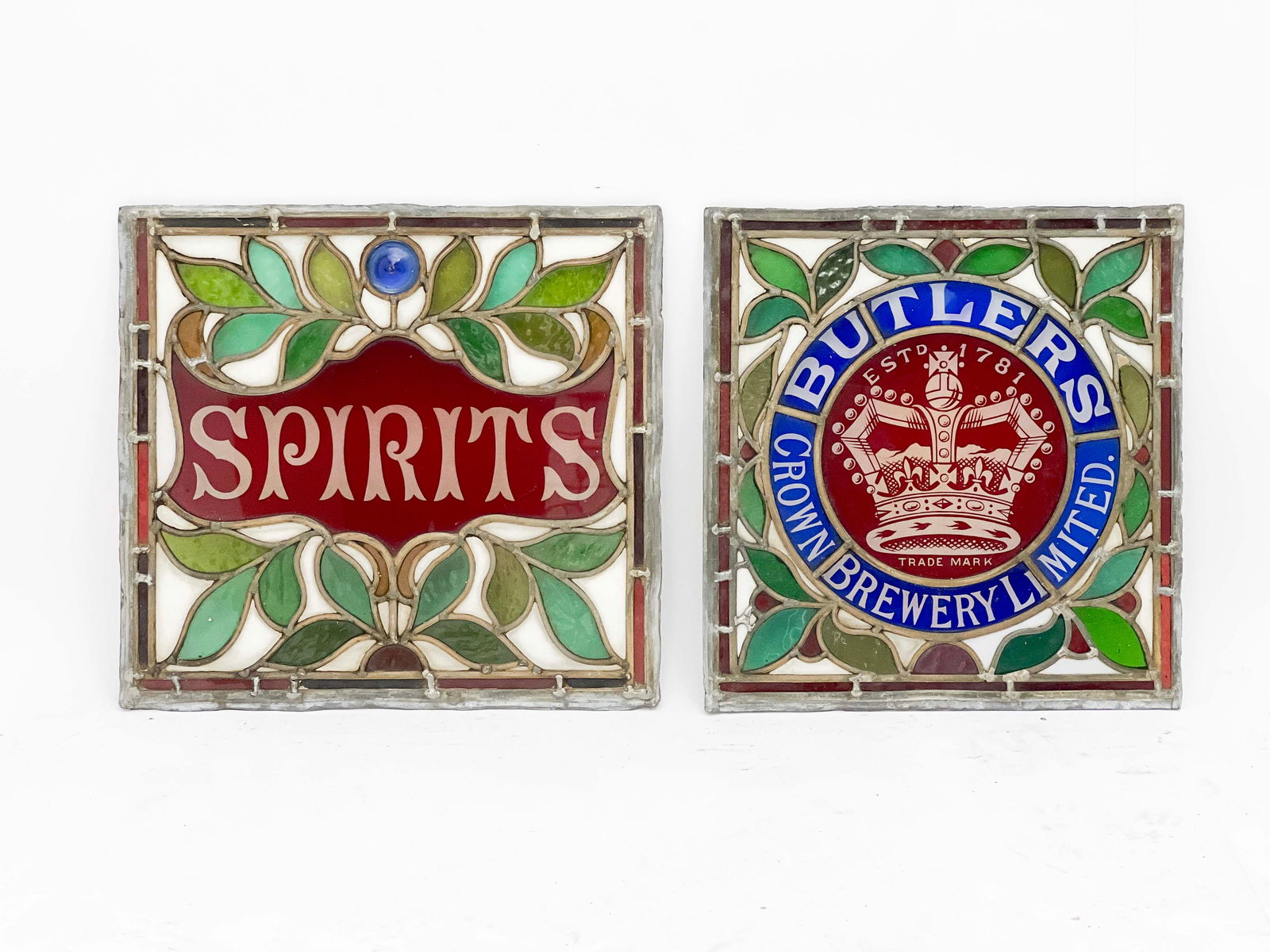 Brewery Stained Glass Panels, Group of 2 (1 of 5)