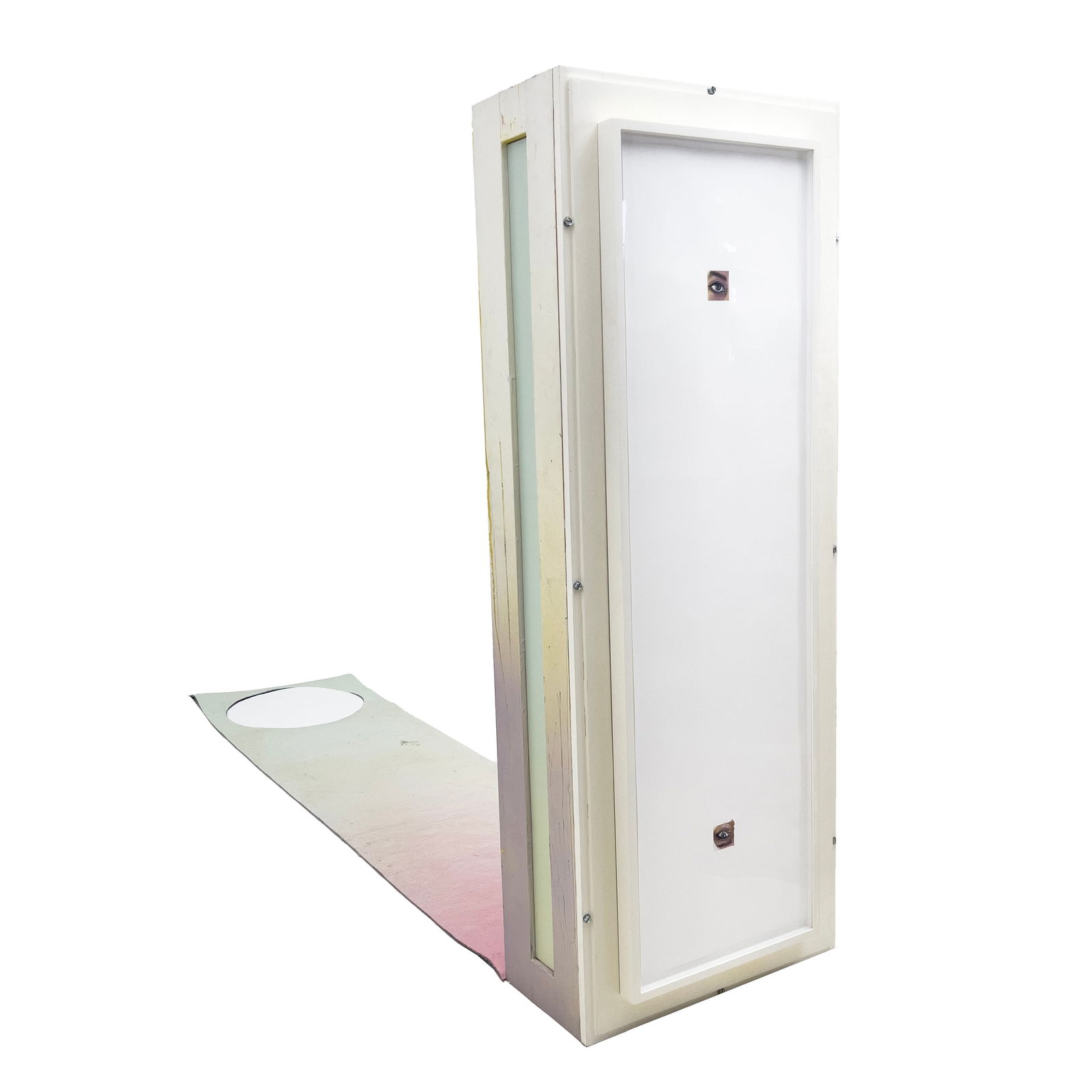 Dike Blair - Day to Day: Lot 219 Dike Blair American (b. 1952) Day to Day (2008) paint on wood and carpet, framed gouache and graphite on paper signed 113 x 70 x 26 inches Provenance: From a Private Collection