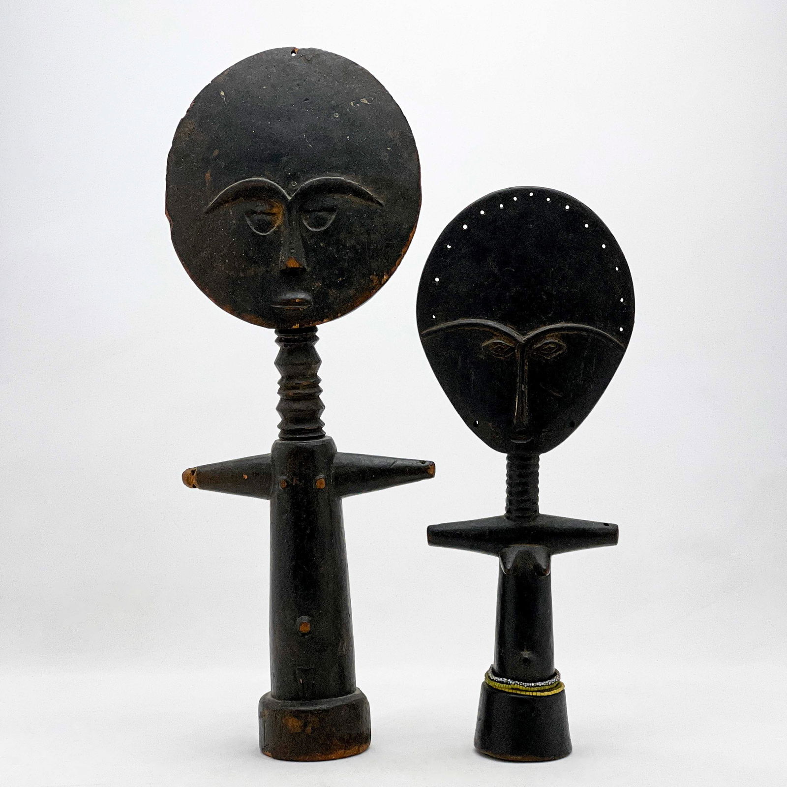 African - Ashanti Ghana Fertility Dolls, Pair (1 of 6)