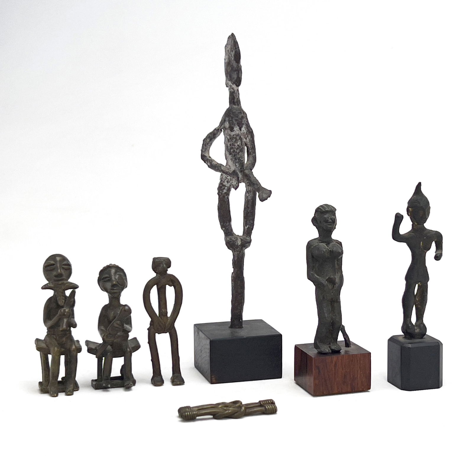 African - Bronze Figurines, Group of 7 (1 of 7)