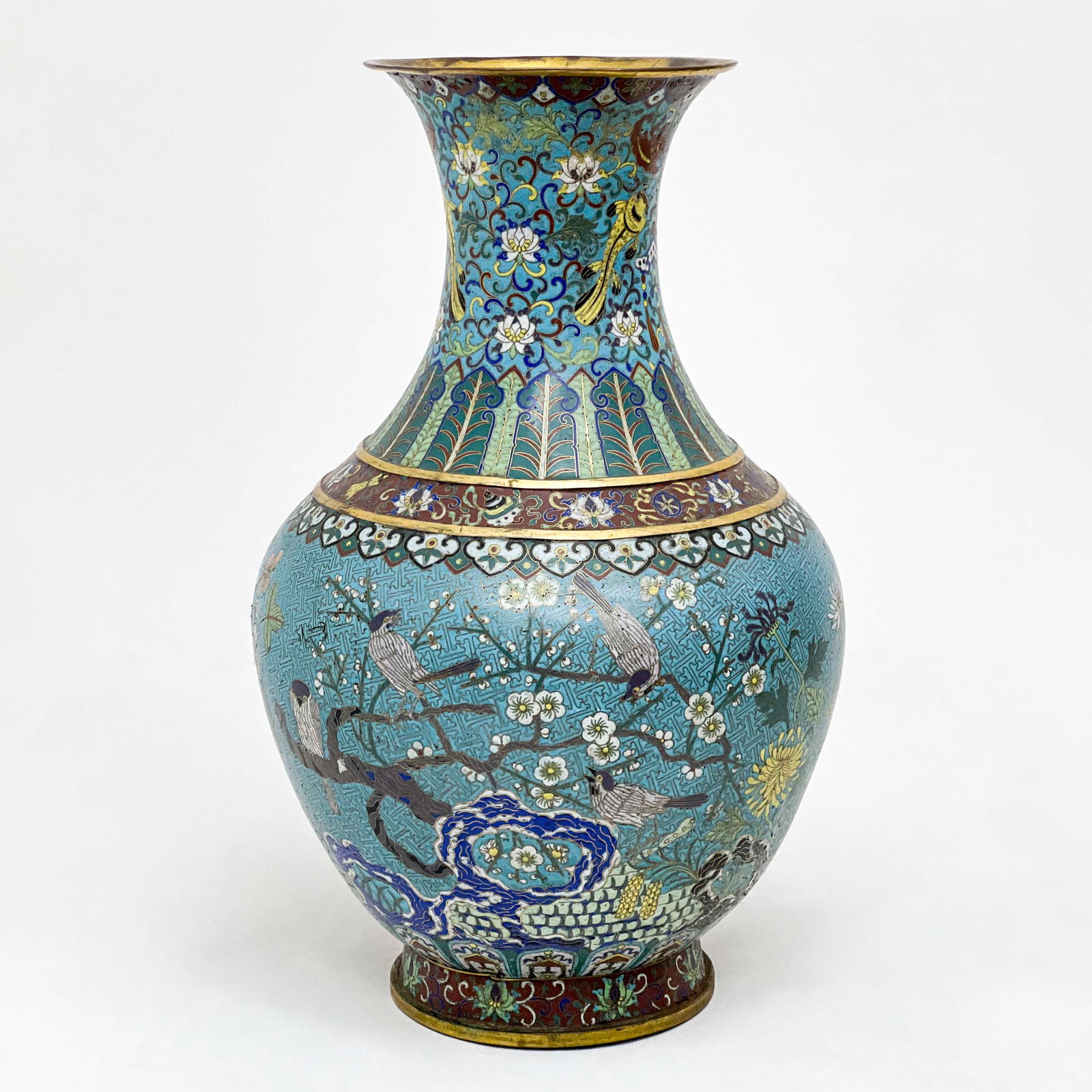 Chinese - Large Cloisonné Vase (1 of 6)