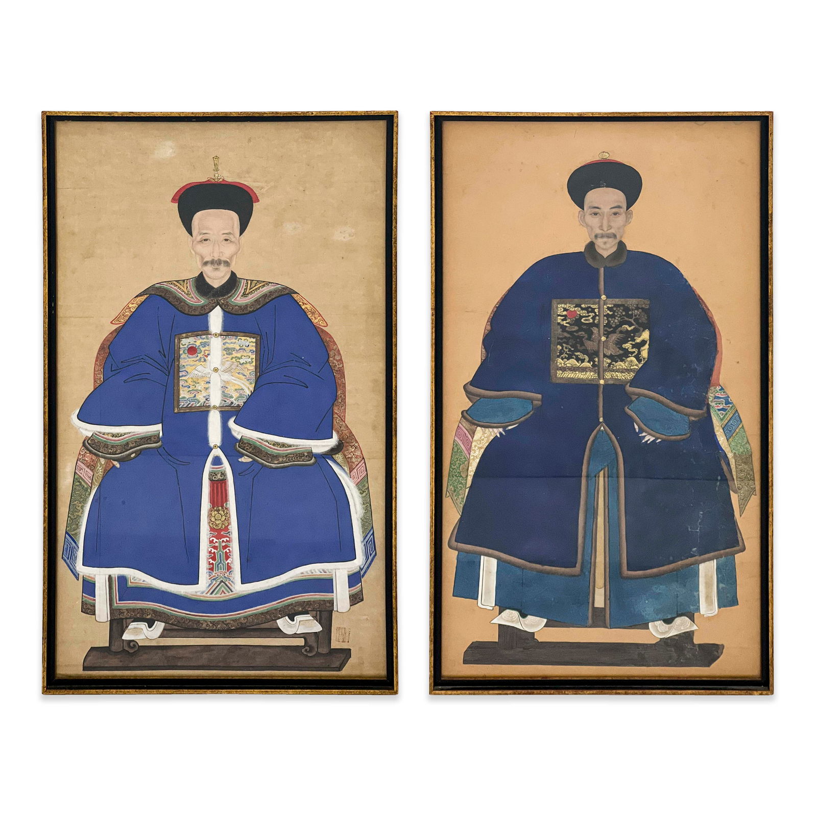 Chinese - Ancestor Portraits, Group of 2 (1 of 5)