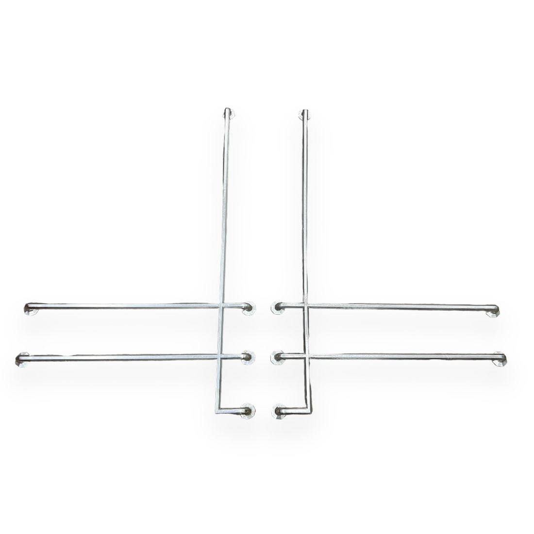 Art Deco Chrome Theater Door Pulls, Pair (1 of 3)