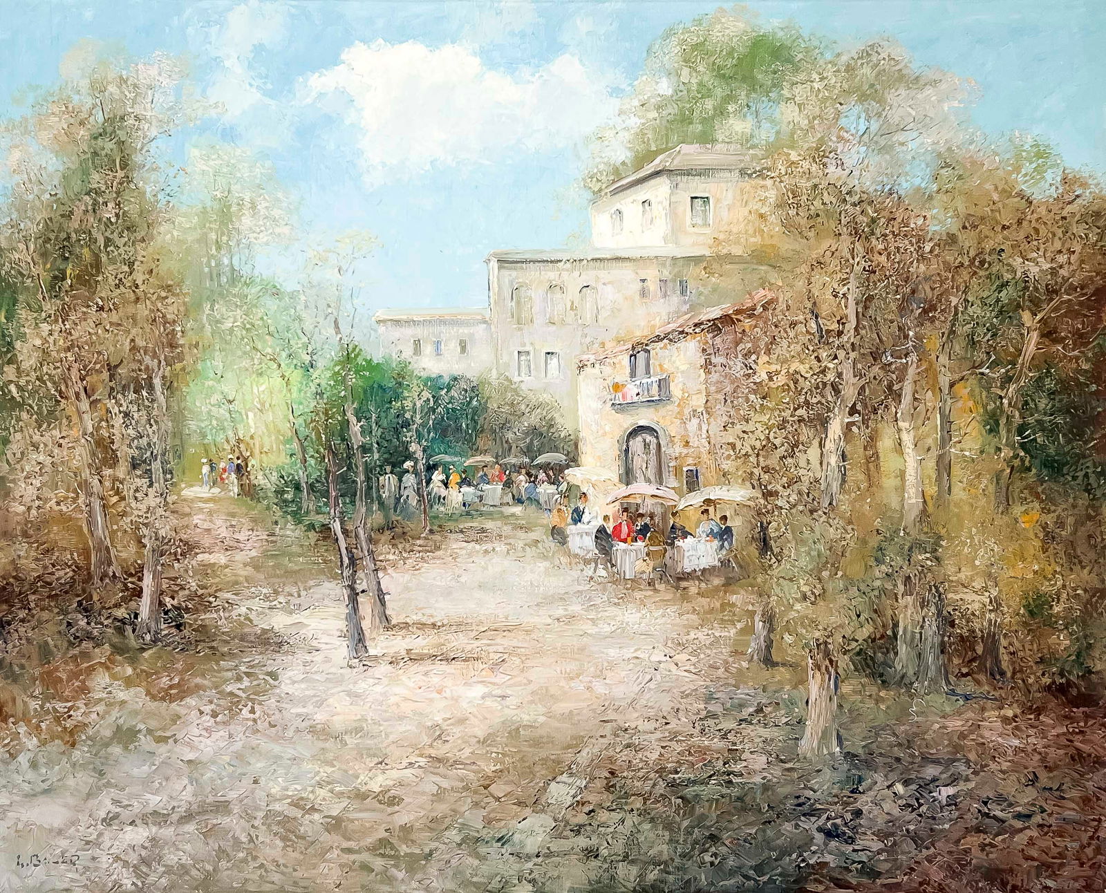 Willi Bauer - Untitled (Cafe Scene) (1 of 4)