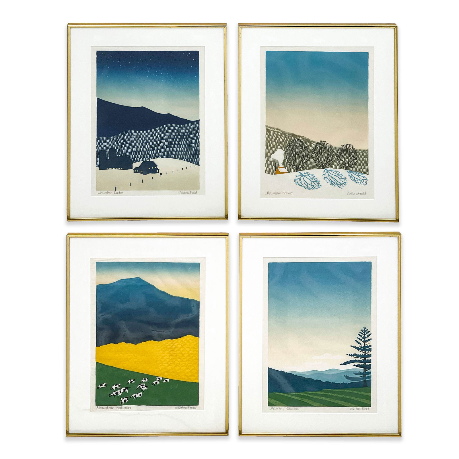 Sabra Johnson Field - Mountain Seasons, Group of 4 (1 of 6)