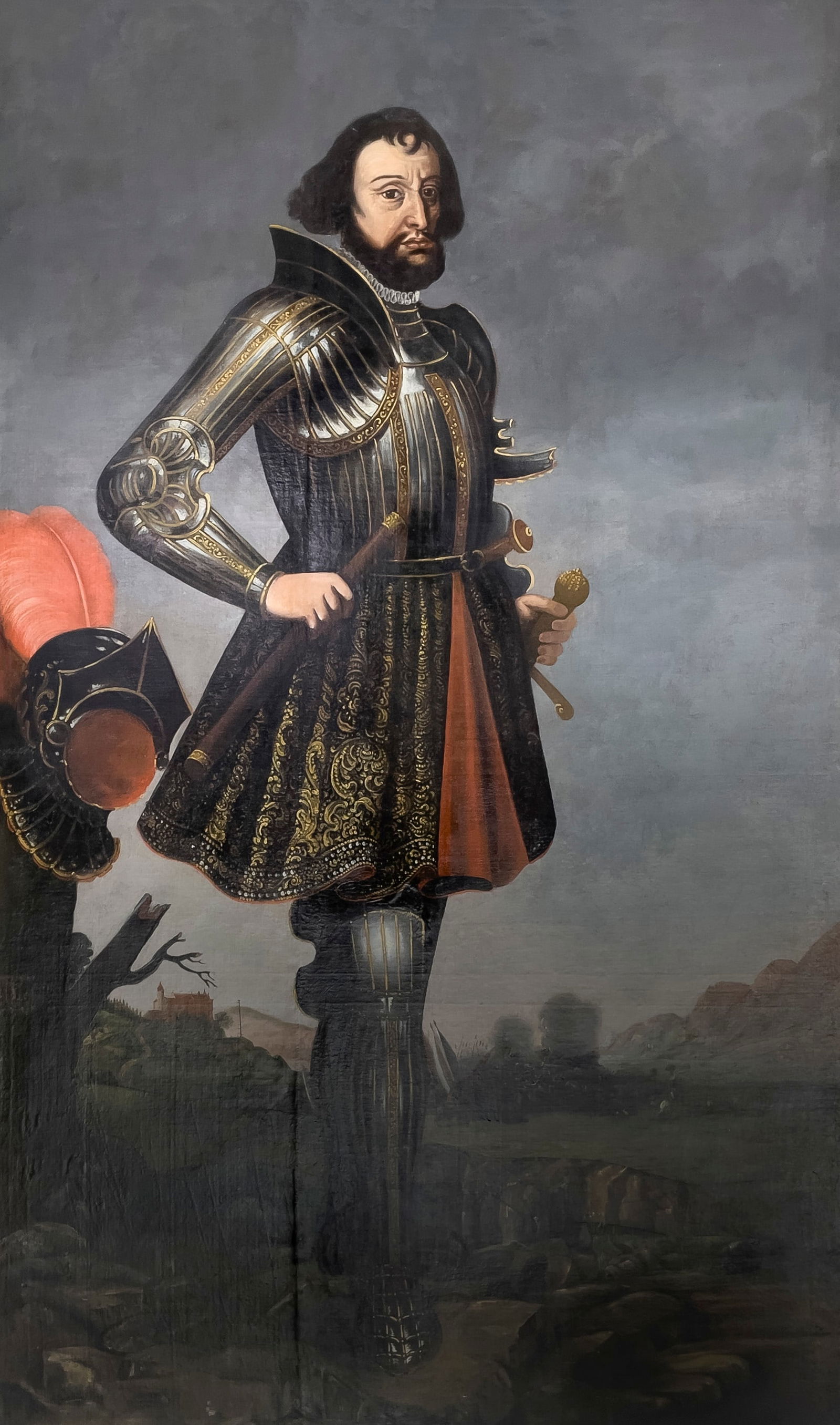 Artist Unknown - Monumental Portrait of Sixtus Trautson (1 of 5)