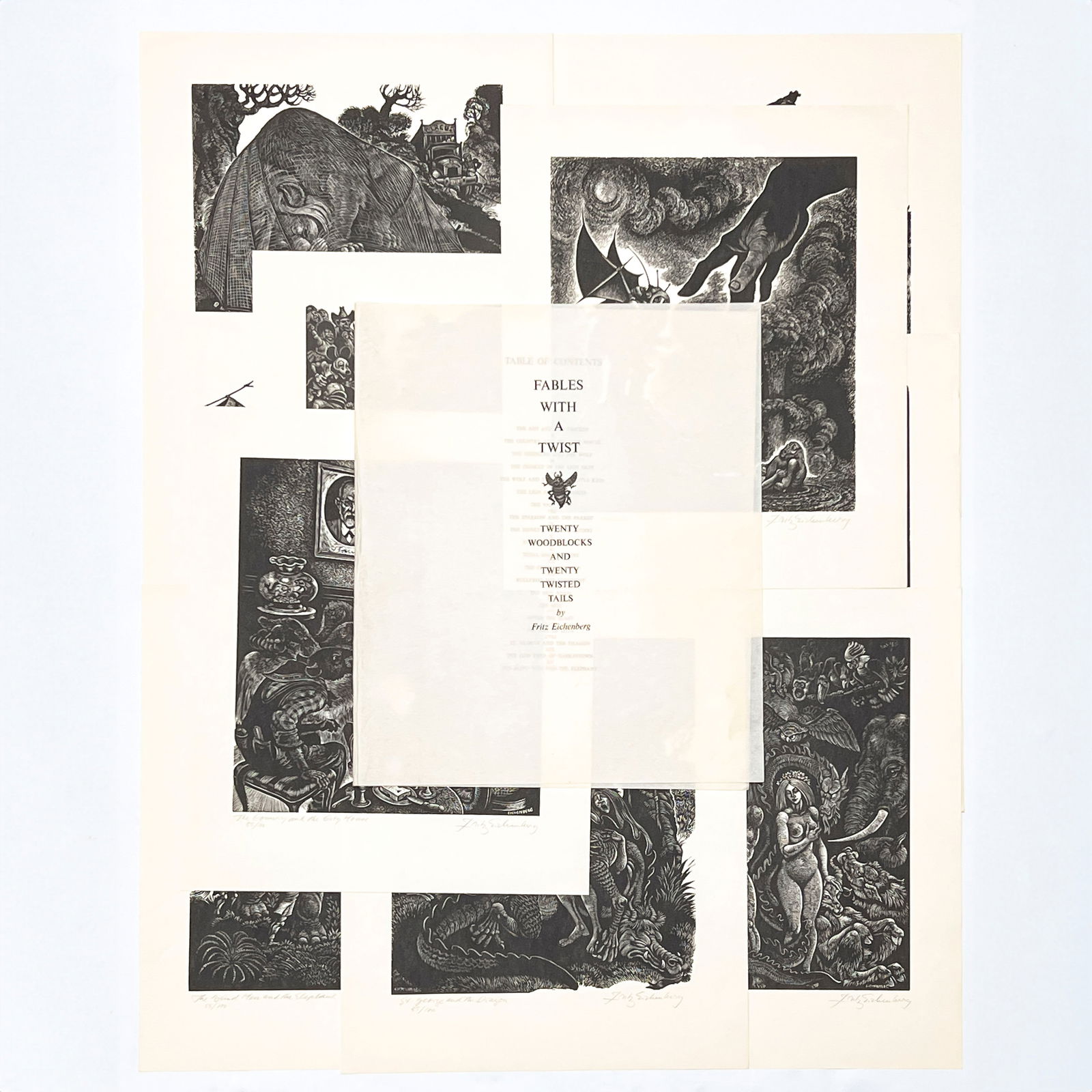 Fritz Eichenberg - Fables with a Twist, Partial Portfolio (1 of 6)