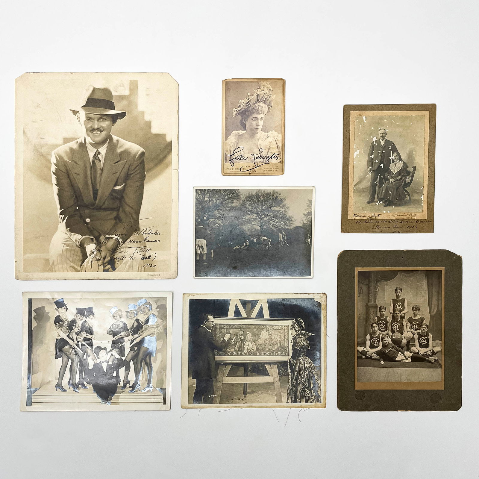 Signed Photograph of Lillie Langtry and other Vintage Photographs (1 of 2)