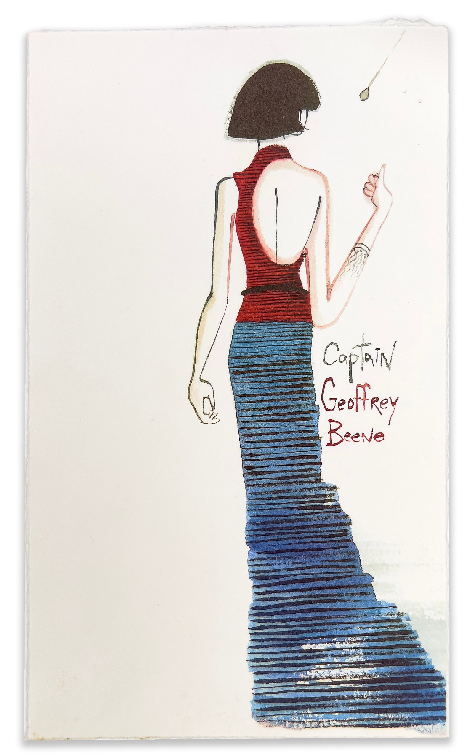 Ruben Toledo - Advertisement for Paper Magazine Spring 1988: Lot 199 Ruben Toledo Cuban-American (b. 1961) Advertisement for Paper Magazine Spring 1988 (1988) watercolor and ink on paper 11 1/4 x 6 5/8 inches unframed Provenance: Property From the Estate of Geo