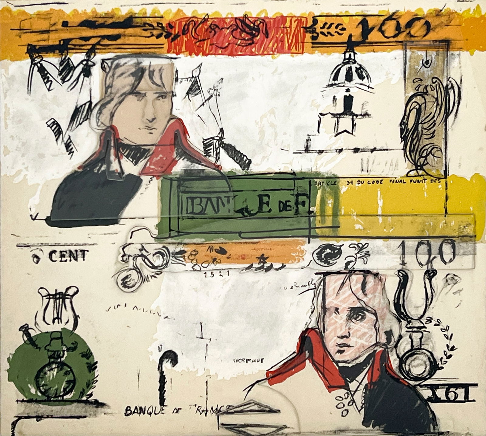 Larry Rivers - Double French Money (1 of 5)