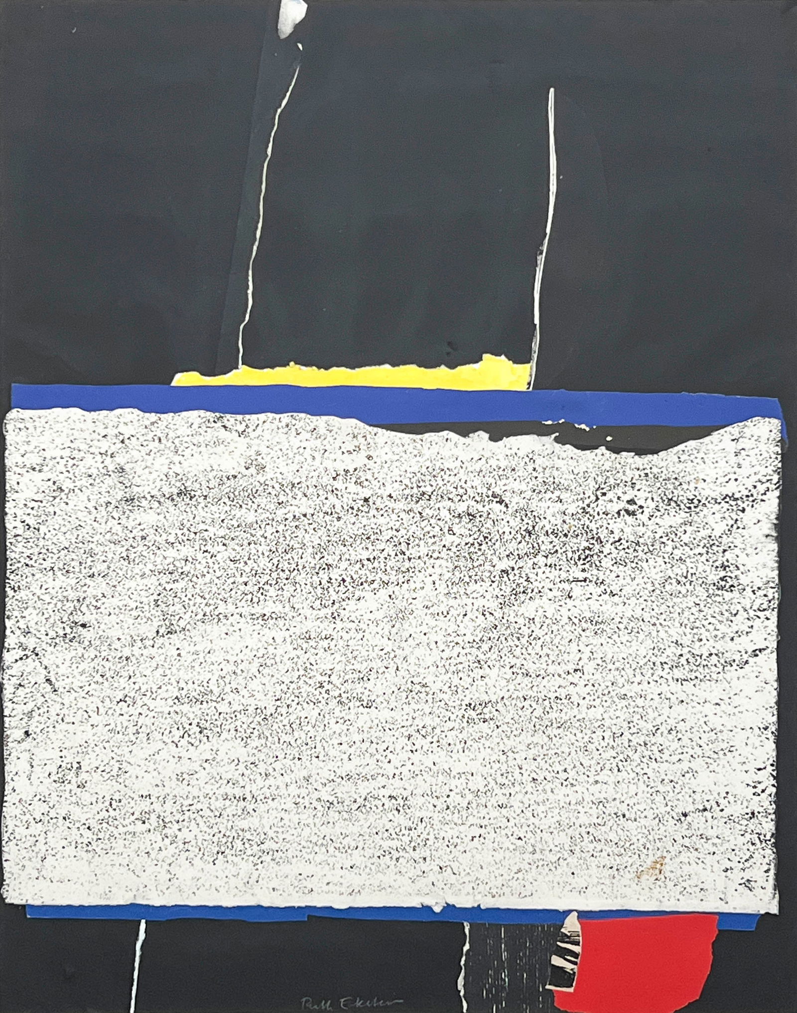 Ruth Eckstein - Untitled (Composition in Black, Blue, Red, and Yellow) (1 of 4)