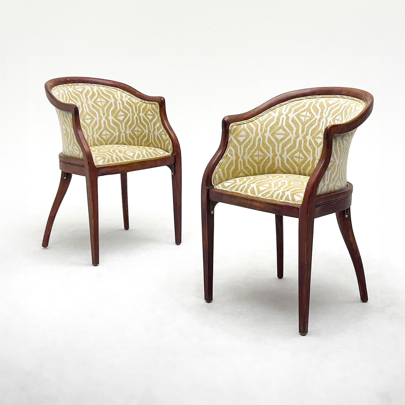 Art Deco Tub Chairs, Pair (1 of 4)