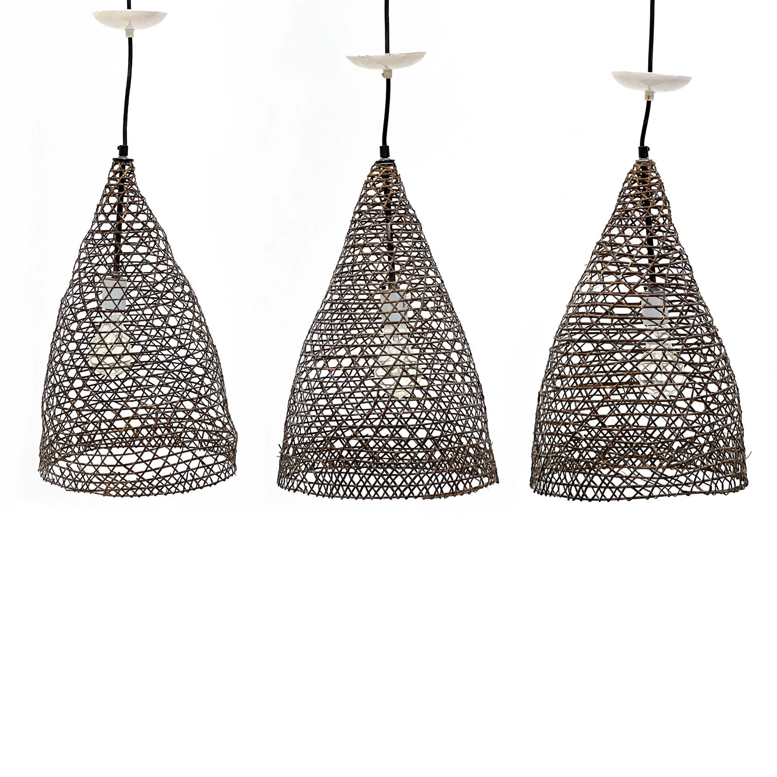Tucker Robbins - Teardrop Pendant Lights, Group of 3 (1 of 6)