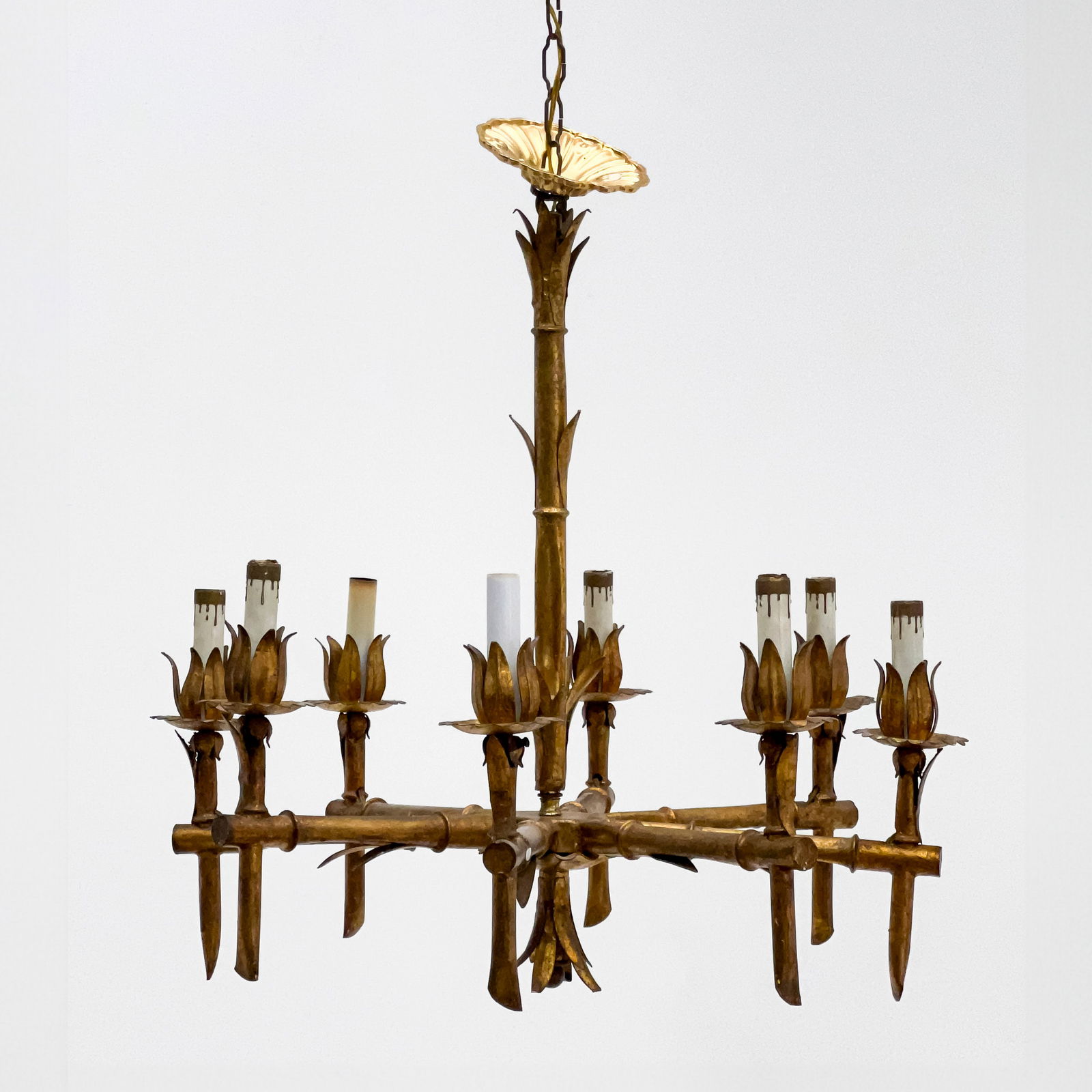 Faux Bamboo Chandelier (1 of 4)