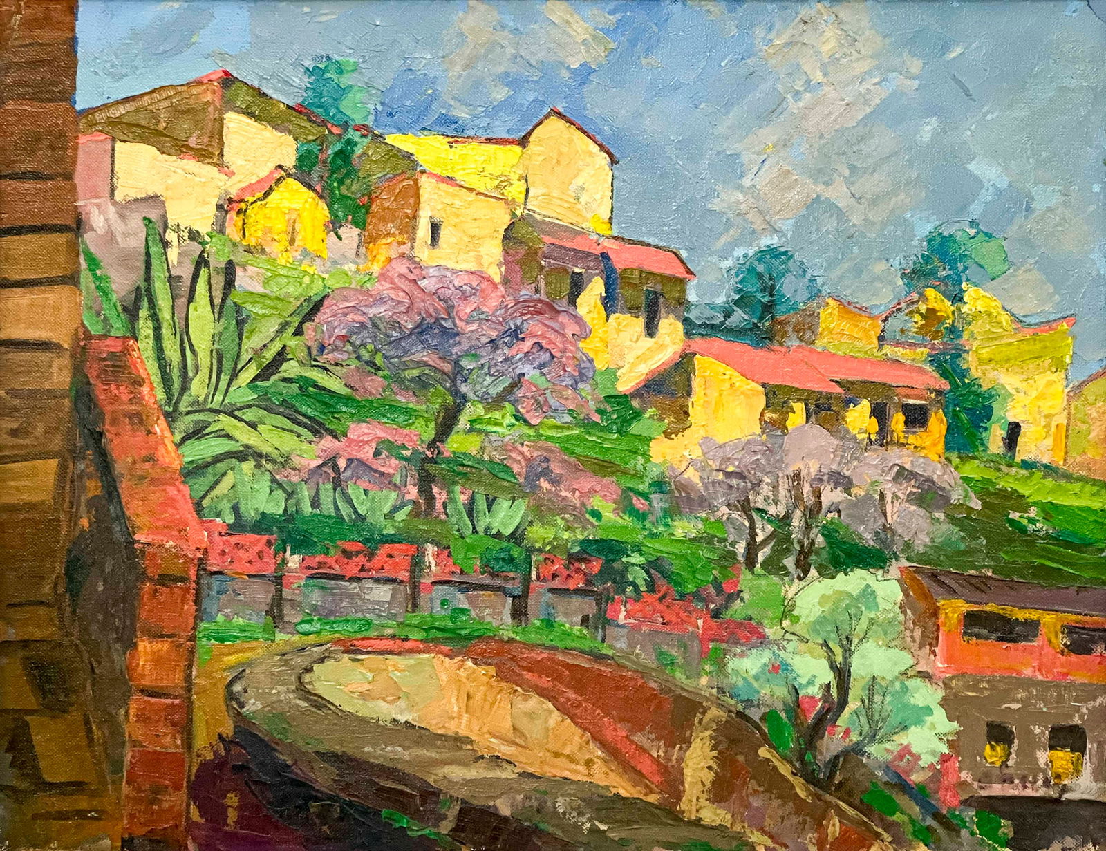 Albert Bela Bauer - Untitled (Village Scene) (1 of 4)