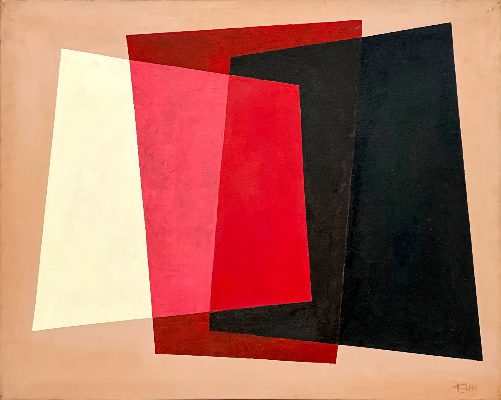 Howard Kuh - Untitled (Pink, Black, and White Composition) (1 of 4)