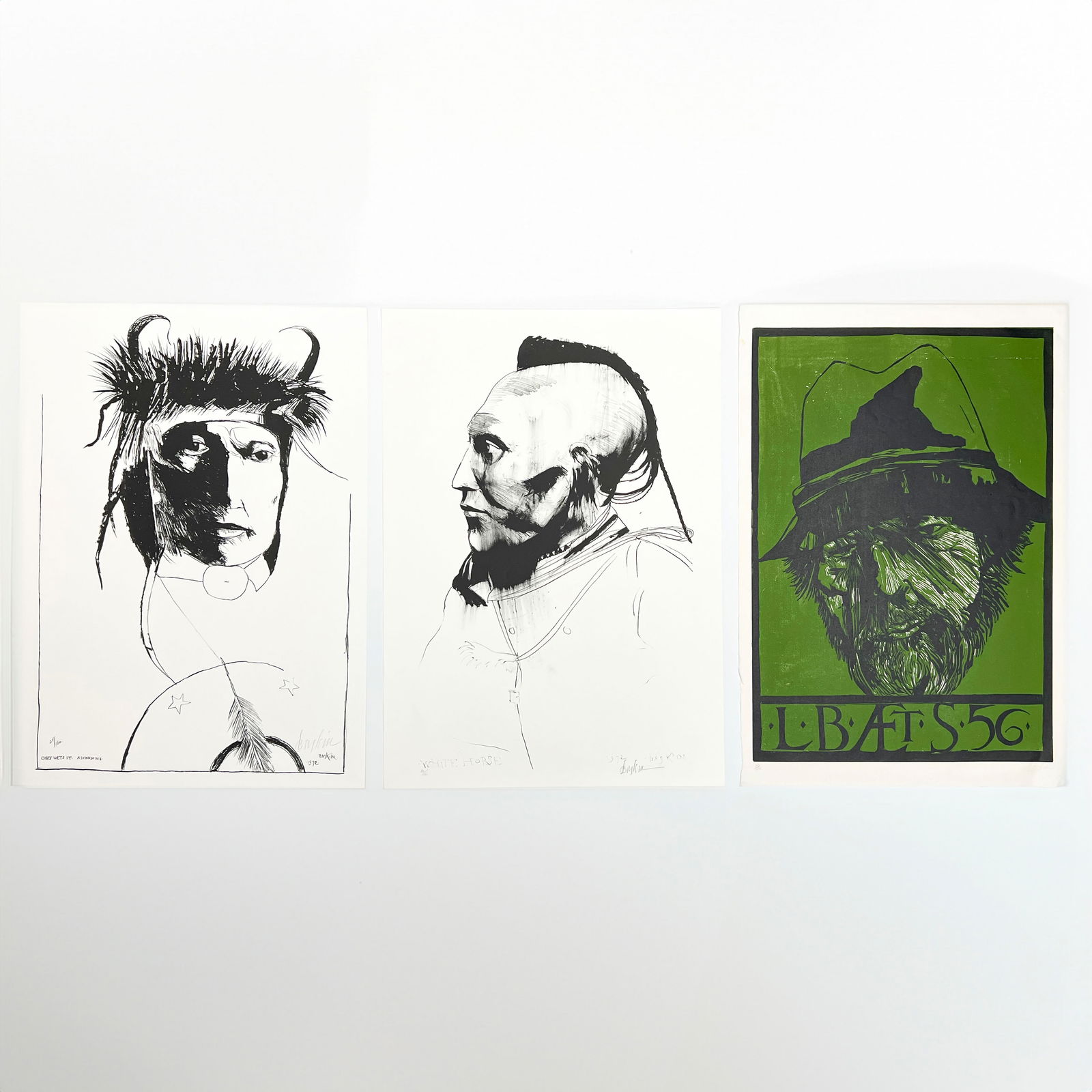Leonard Baskin - Portraits, Group of 3 (1 of 5)