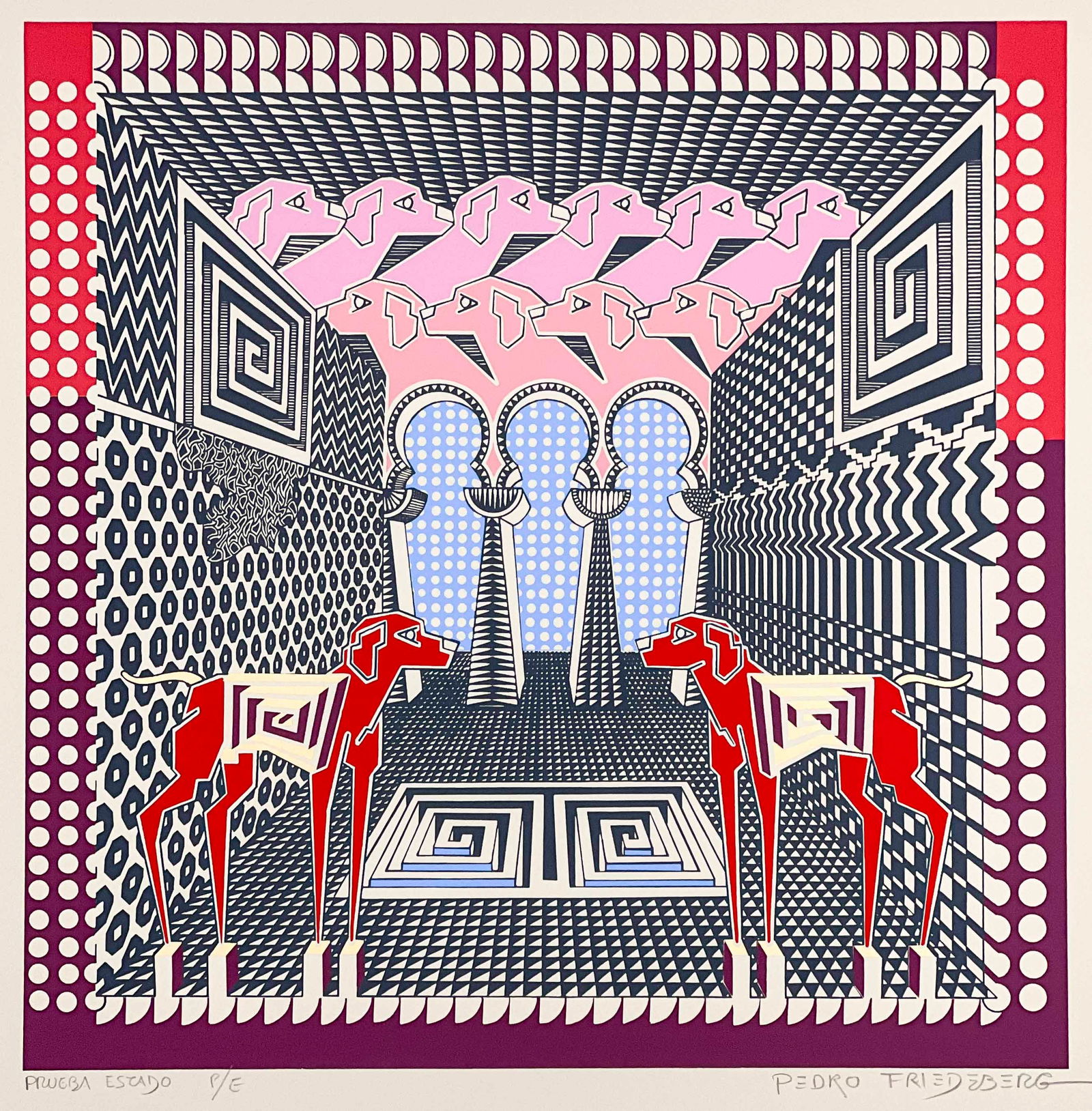 Pedro Friedeberg - Untitled (Dogs) (1 of 4)