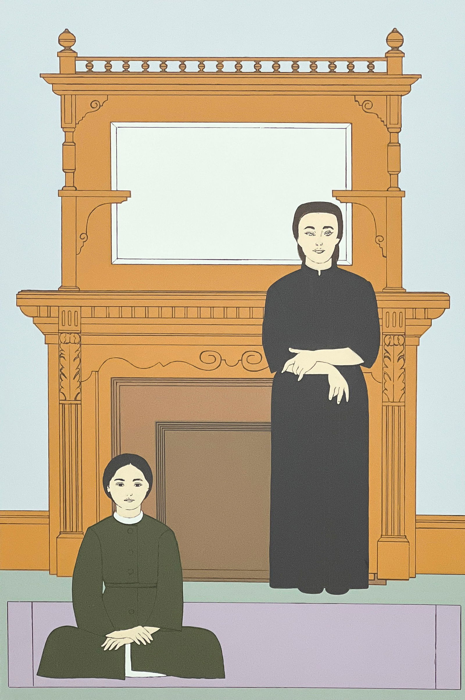 Will Barnet - Reflection: Lot 192 Will Barnet American (1911-2012) Reflection serigraph signed lower right, editioned 40/225 plate: 22 x 14 1/4 inches frame dimensions: 30 x 22 x 1 1/4 inches, wood frame with glazing Provenanc