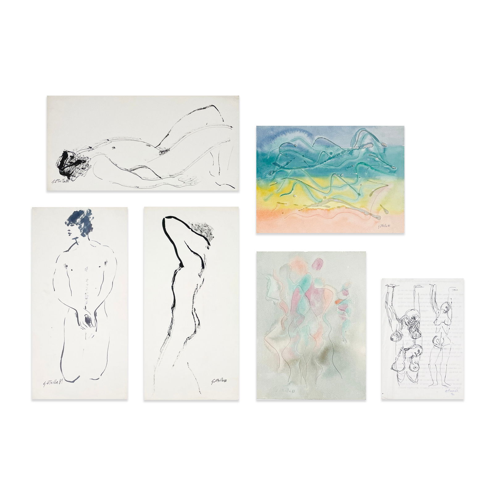 Gonzalo Utrilla - Figural Studies (6 Works) (1 of 5)