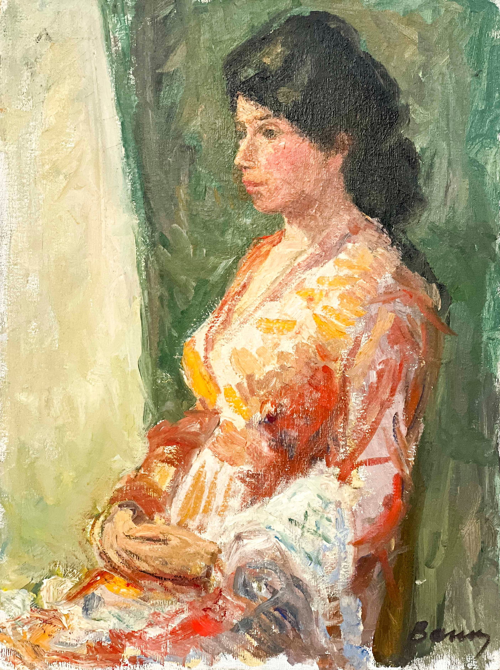 Albert Bela Bauer - Untitled (Portrait of a Woman) (1 of 4)