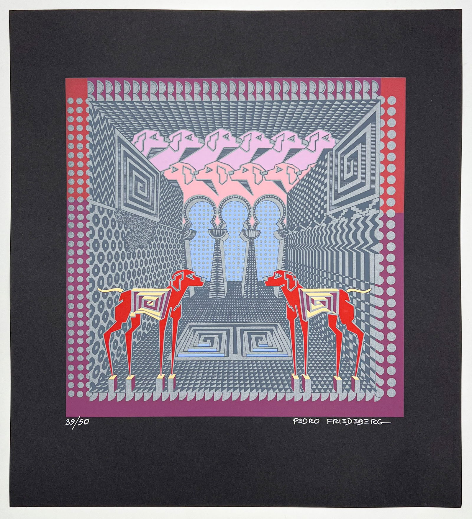 Pedro Friedeberg - Untitled (Architectural Dogs) (1 of 4)