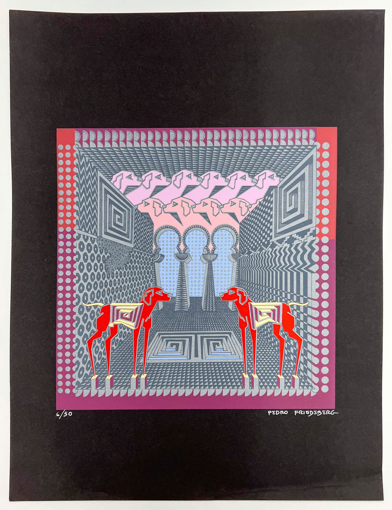 Pedro Friedeberg - Untitled (Architectural Dogs) (1 of 4)