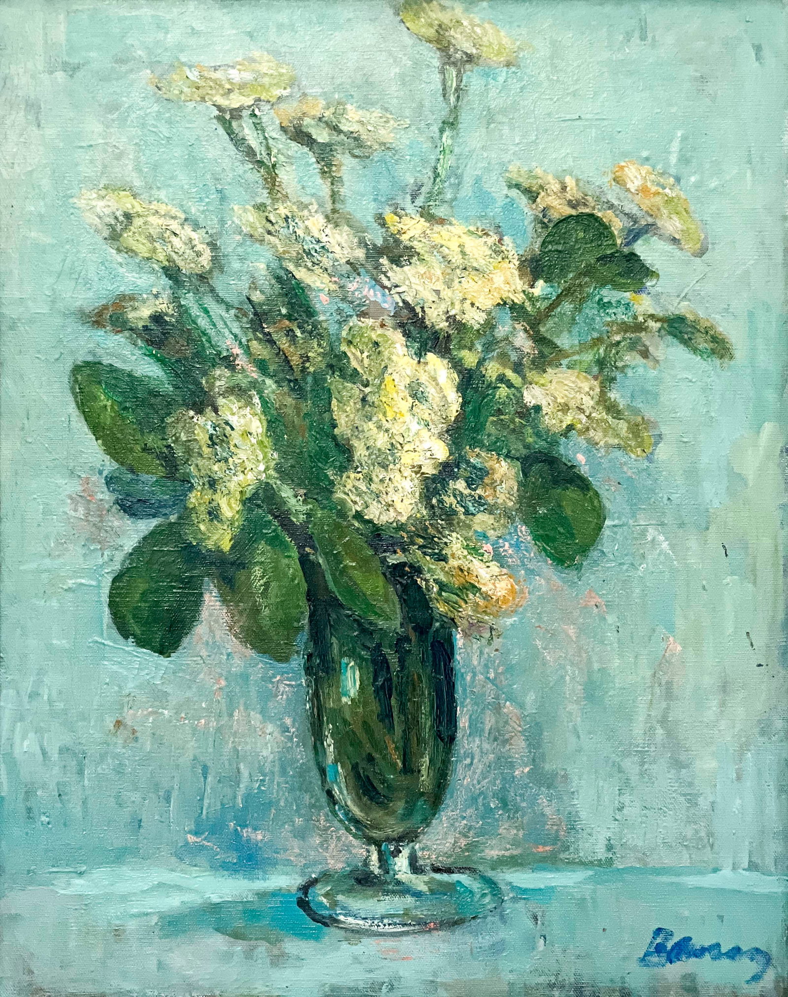 Albert Bela Bauer - Untitled (White Chrysanthemums) (1 of 4)