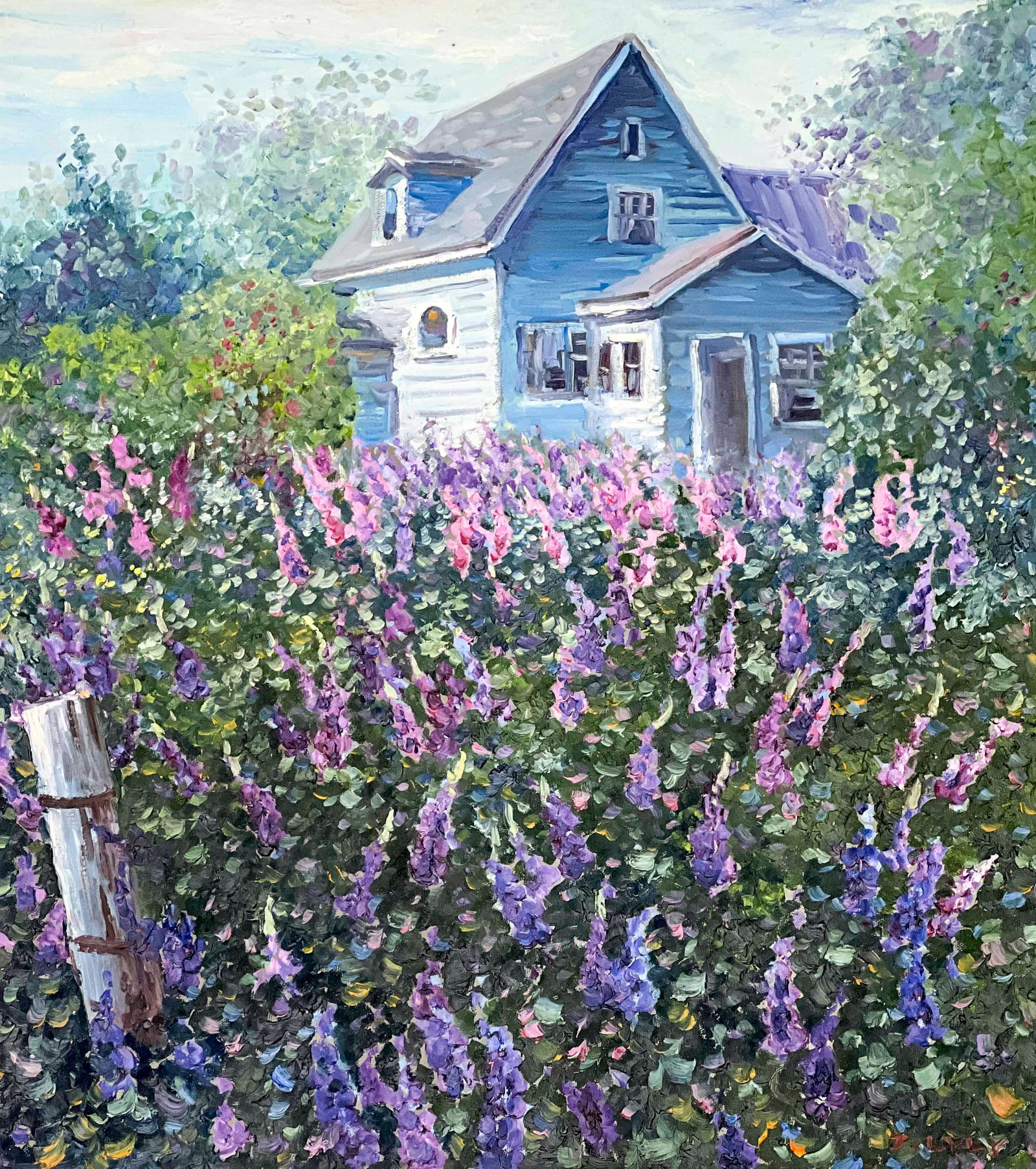 Joanna Lyly Wang - Untitled (Blue House) (1 of 4)