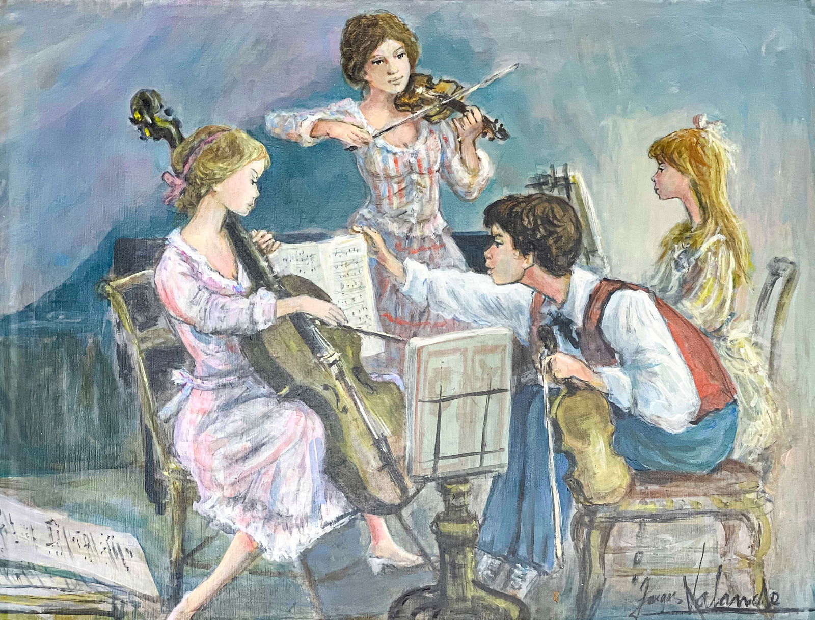 Jacques Lalande - Untitled (Group of Musicians) (1 of 4)