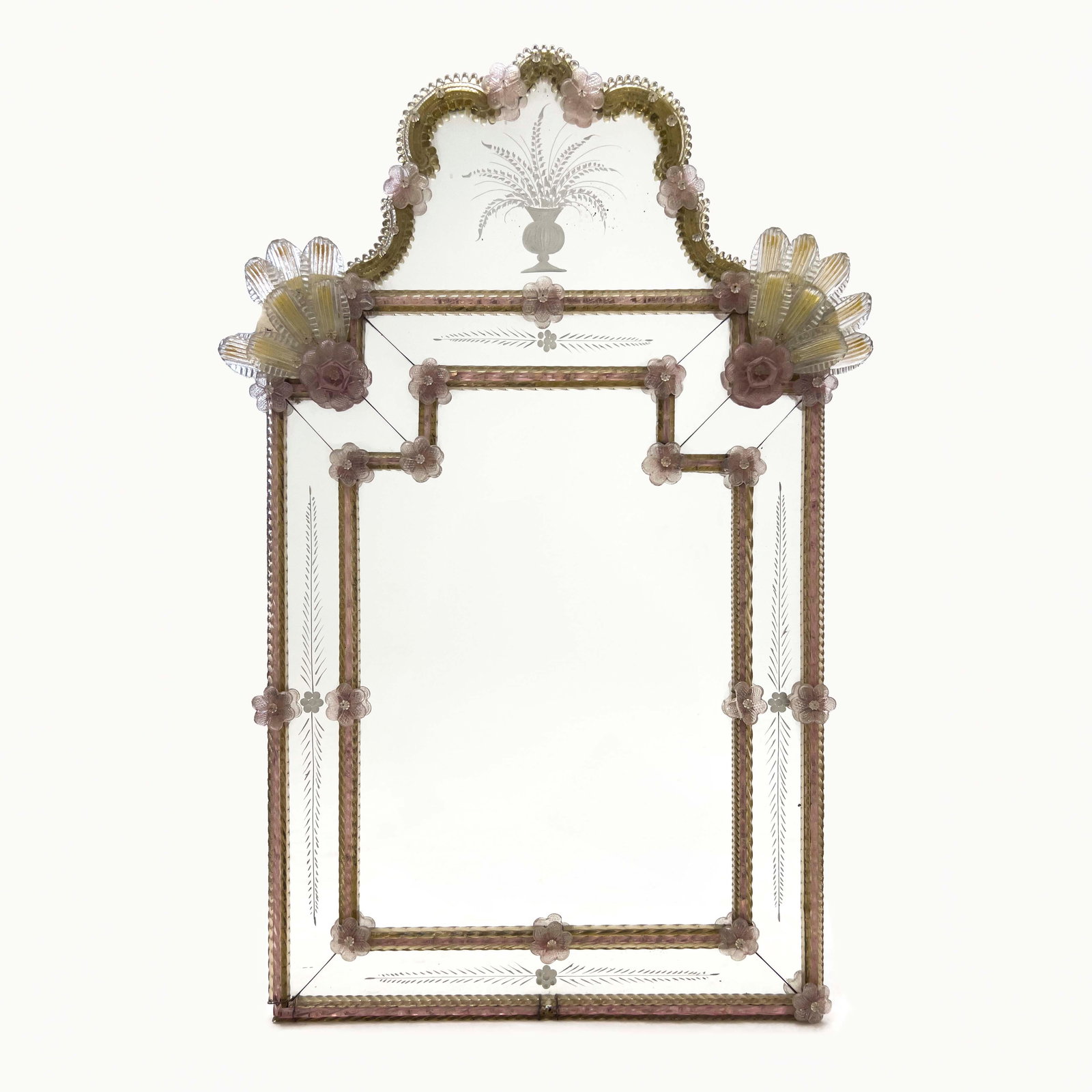 Venetian Style Glass Mirror (1 of 6)