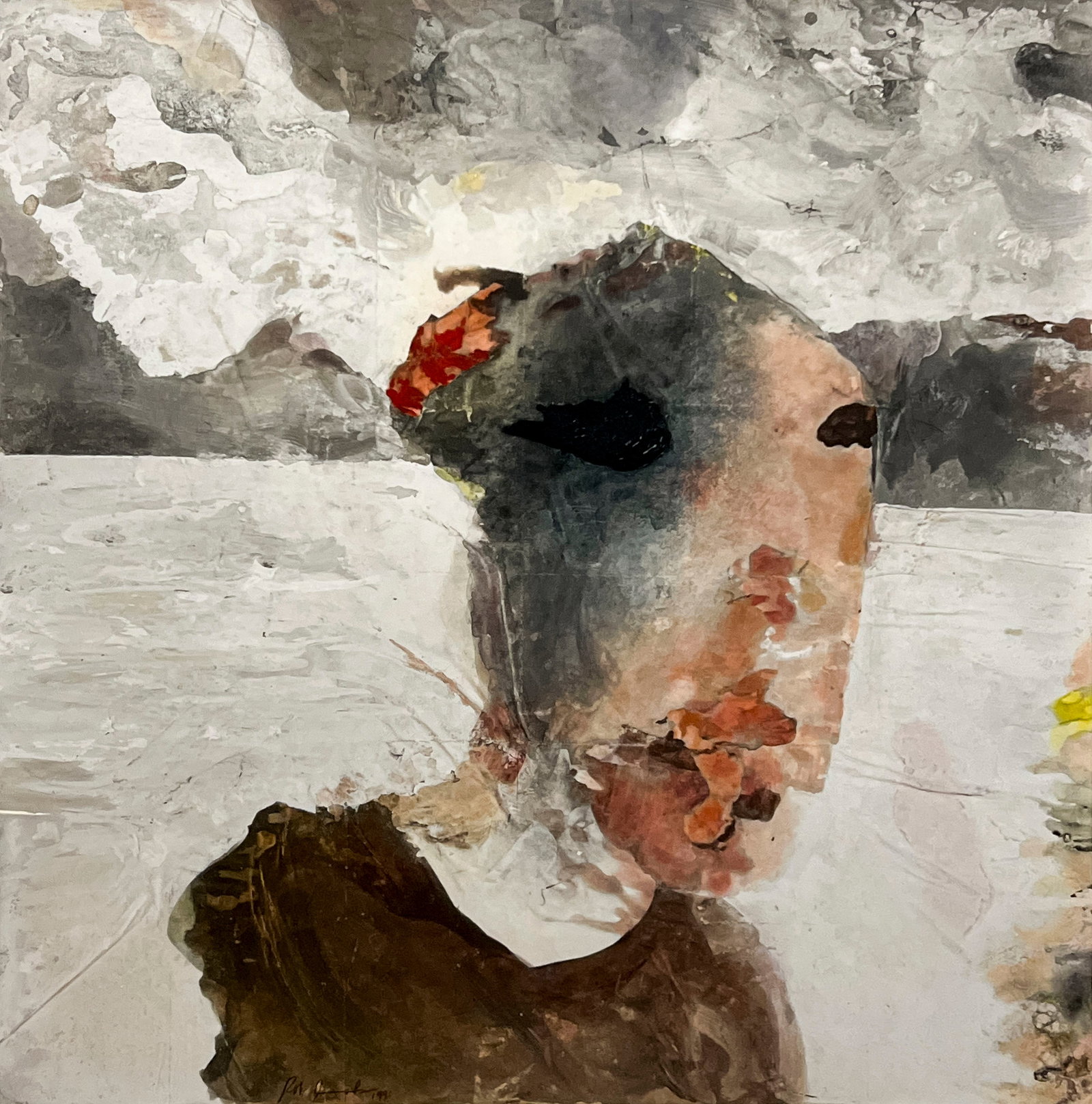 Rob Jacobs - Untitled Work on Paper (Composition in Gray) (1 of 3)