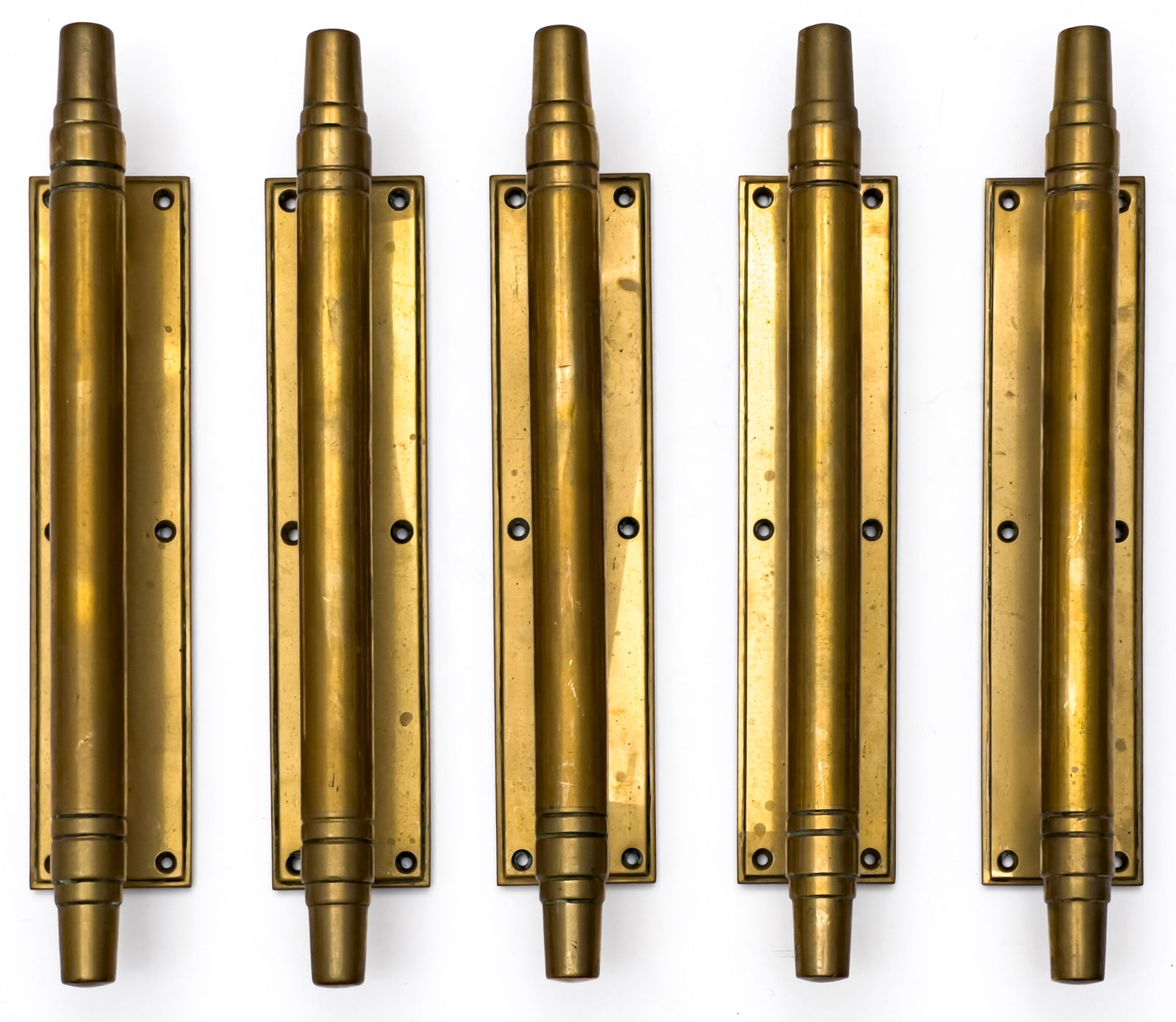 Cylinder Brass Door Pulls, Group of 5 (1 of 6)