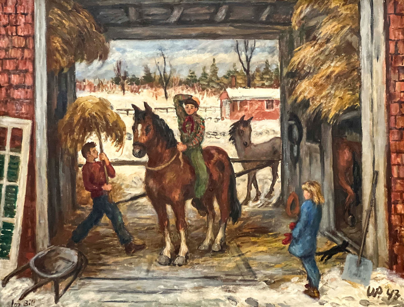 Waldo Peirce - Thanksgiving Snow, '42 (1 of 7)