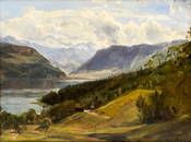 Worthington Whittredge - Morning Sketch on Lake Lucerne