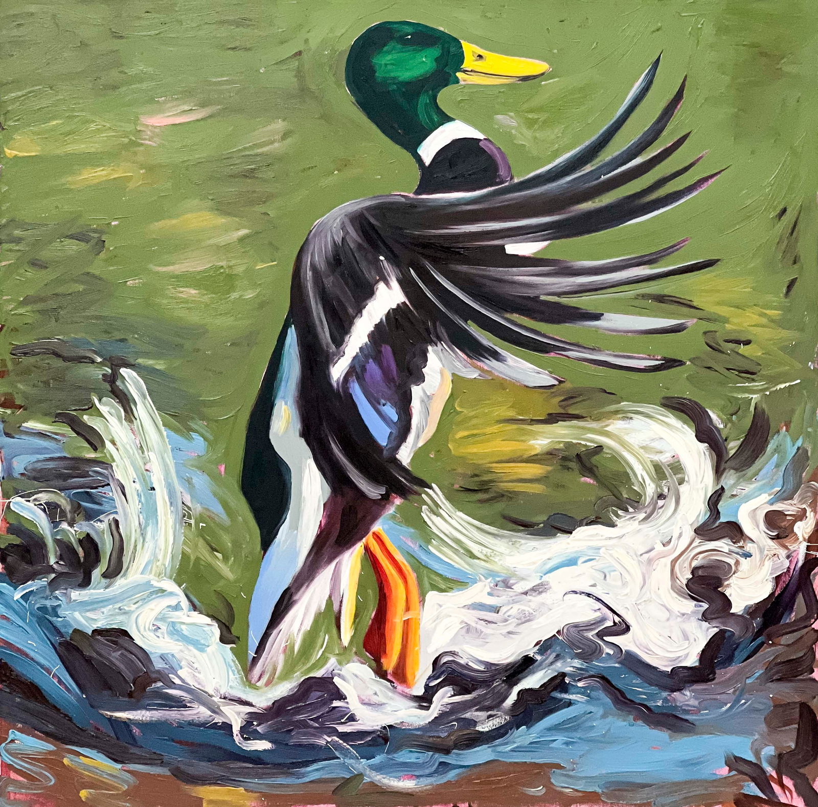 Janet Cooling - Untitled Painting (Mallard Duck) (1 of 4)