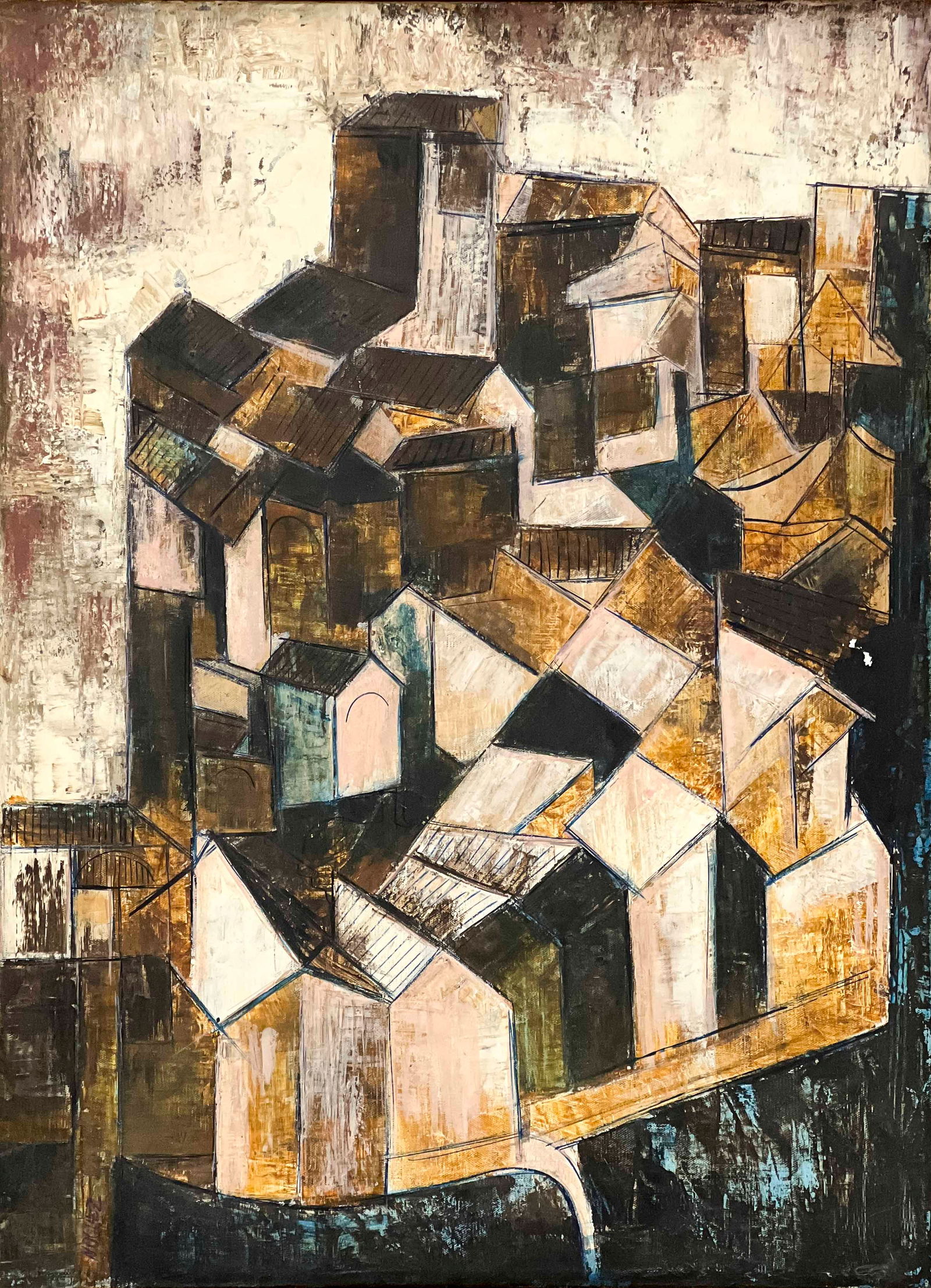 Juan Nougez - Untitled Painting (Mountain City) (1 of 4)