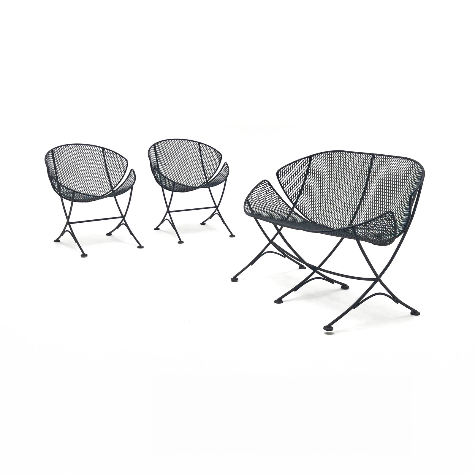 Maurizio Tempestin - Orange Slice Patio Settee and Chairs, for Salterini (1 of 6)