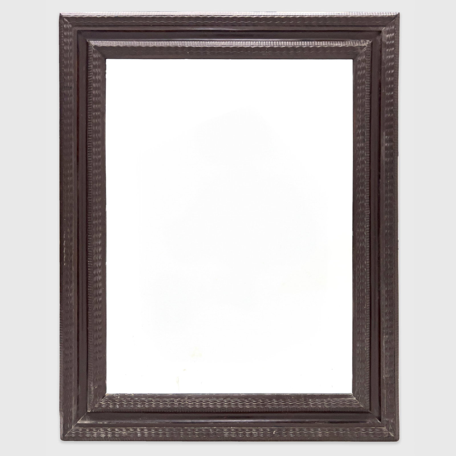 Large Antique Wood Frame Mirror (1 of 4)
