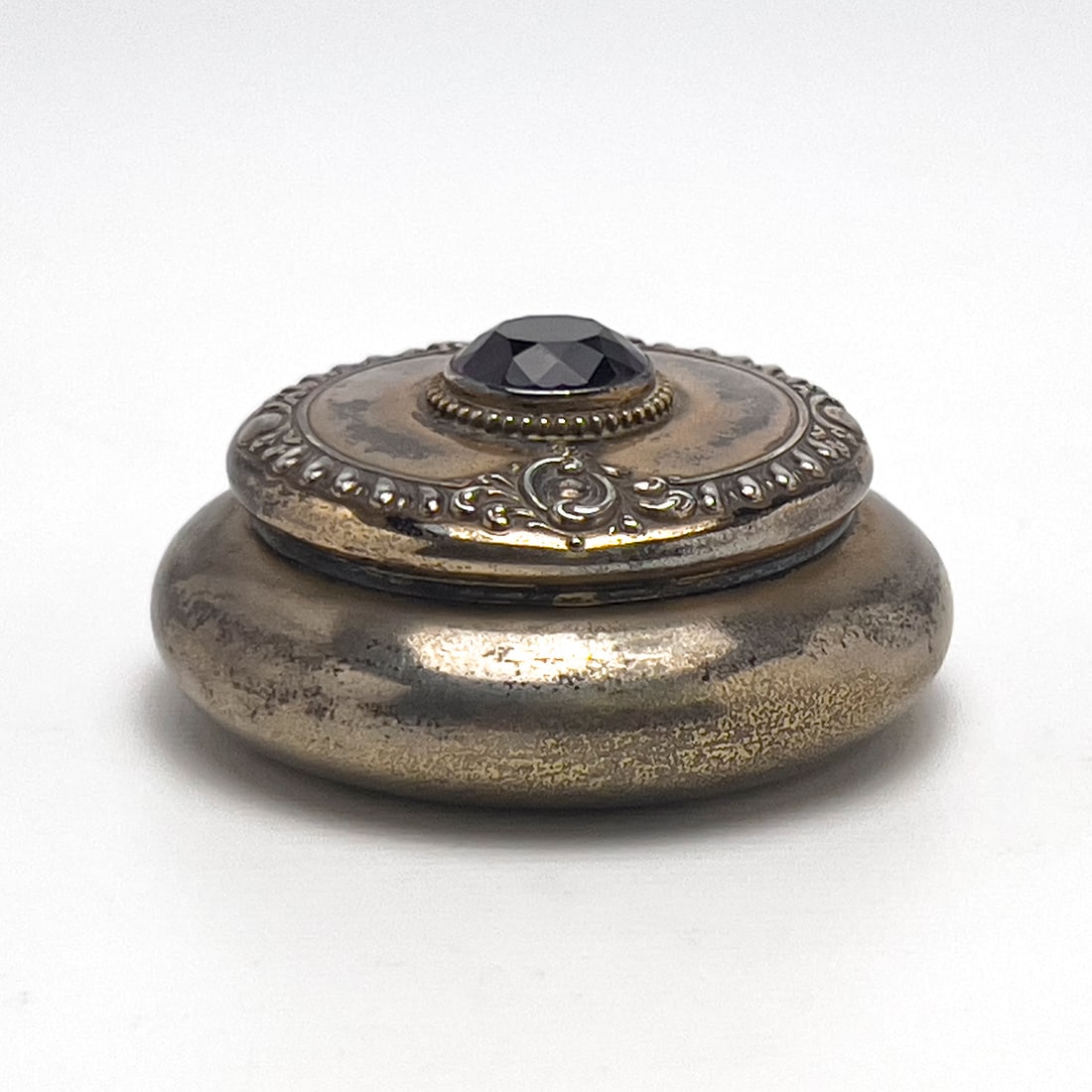 Dominick & Haff  - Sterling Silver and Amethyst Snuff Box (1 of 7)