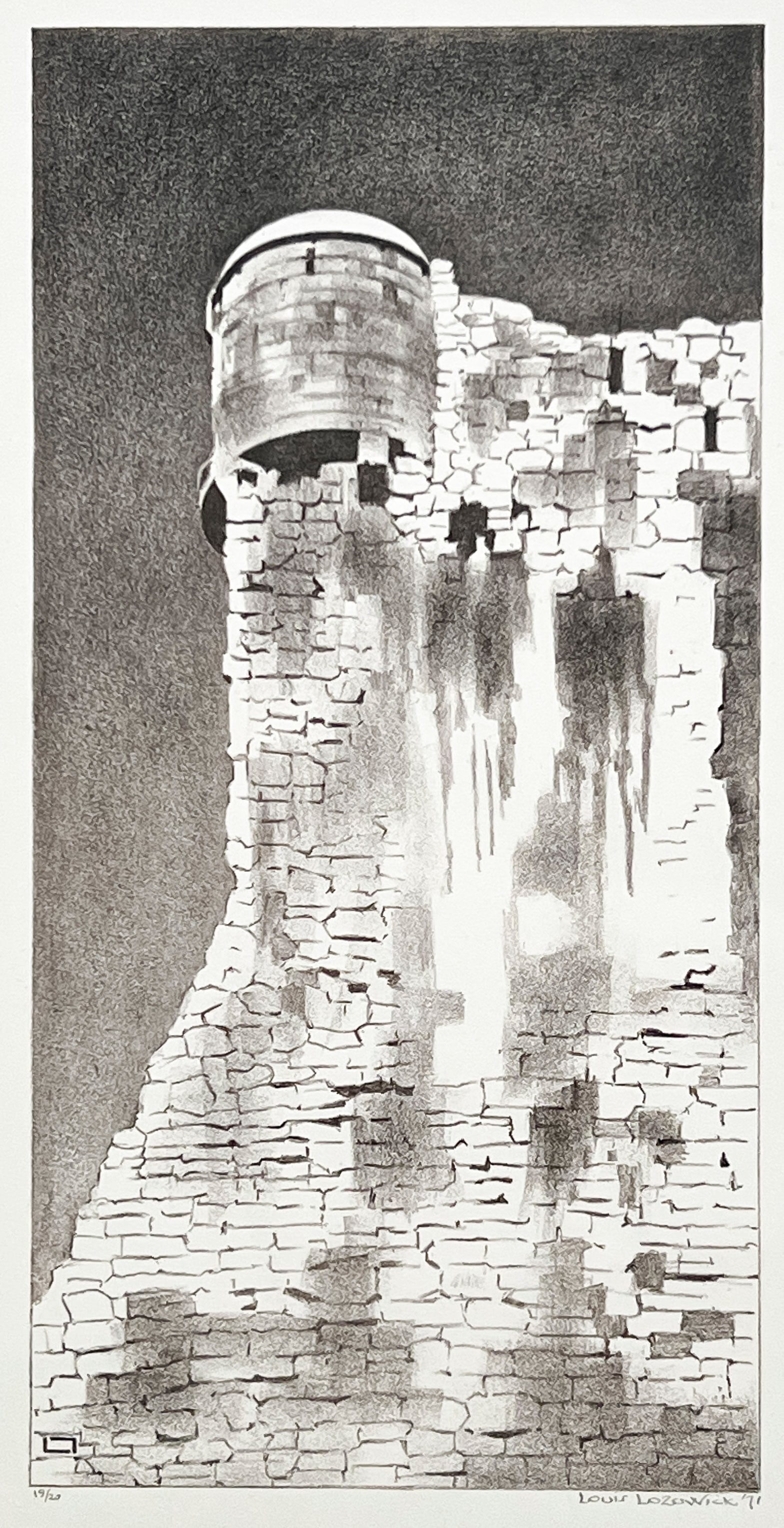 Louis Lozowick - Corner of Fortress (1 of 4)