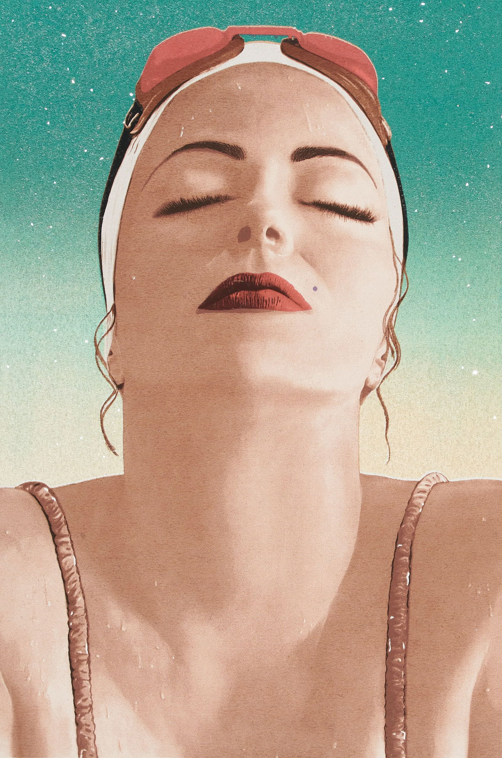 Carole A. Feuerman - Catalina: Lot 130 Carole A. Feuerman American (b.1945) Catalina silkscreen and diamond dust pencil signed lower right, numbered PP image: 20 x 13 1/4 inches sheet: 24 1/2 x 18 1/2 inches unframed Provenance: