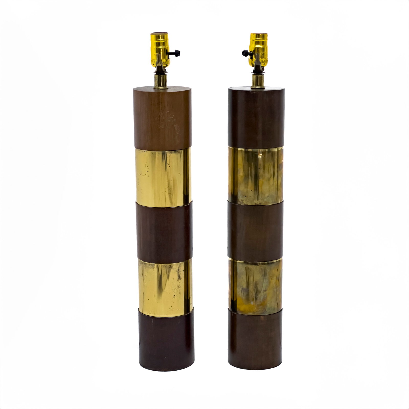 Milo Baughman Style Table Lamps, Pair (1 of 4)