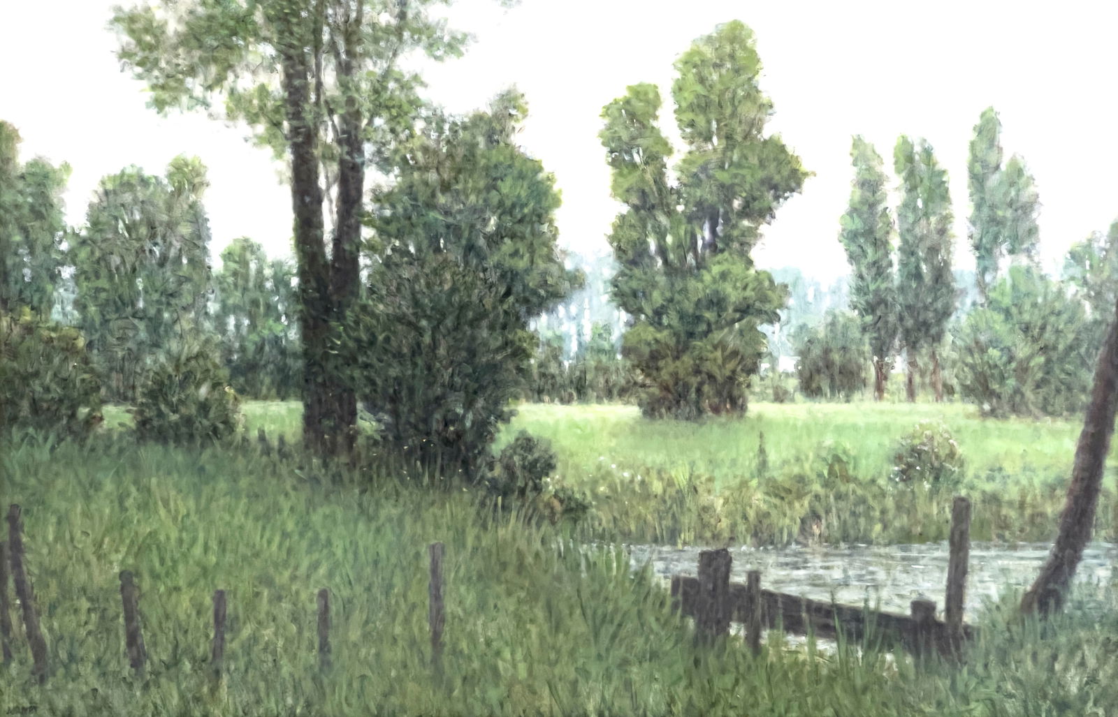 Donald Jurney - Summer at Montgivray: Lot 39 Donald Jurney American (b. 1945) Summer at Montgivray (1995) oil on canvas signed lower left and verso 30 x 46 inches frame dimensions: 36 x 52 x 2 3/4 inches, wood frame Provenance: From the C