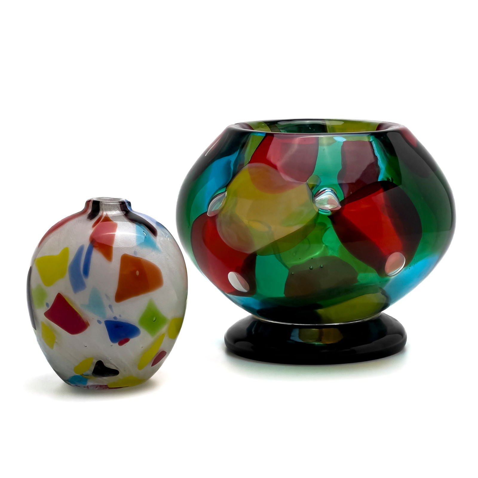 Murano Glass Vases, Group of 2 (1 of 5)