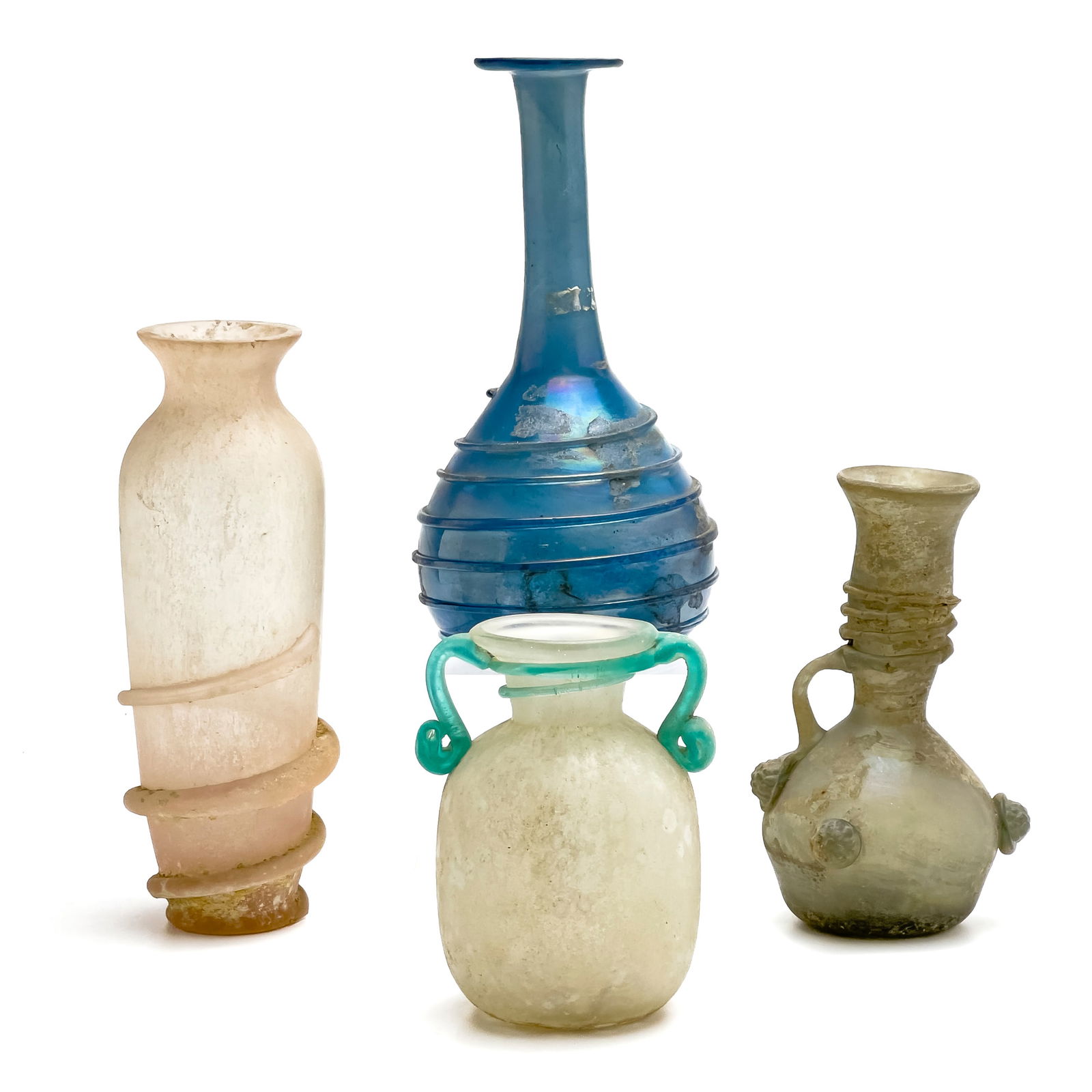 Ancient Roman Style Glass Vases, Group of 4 (1 of 6)