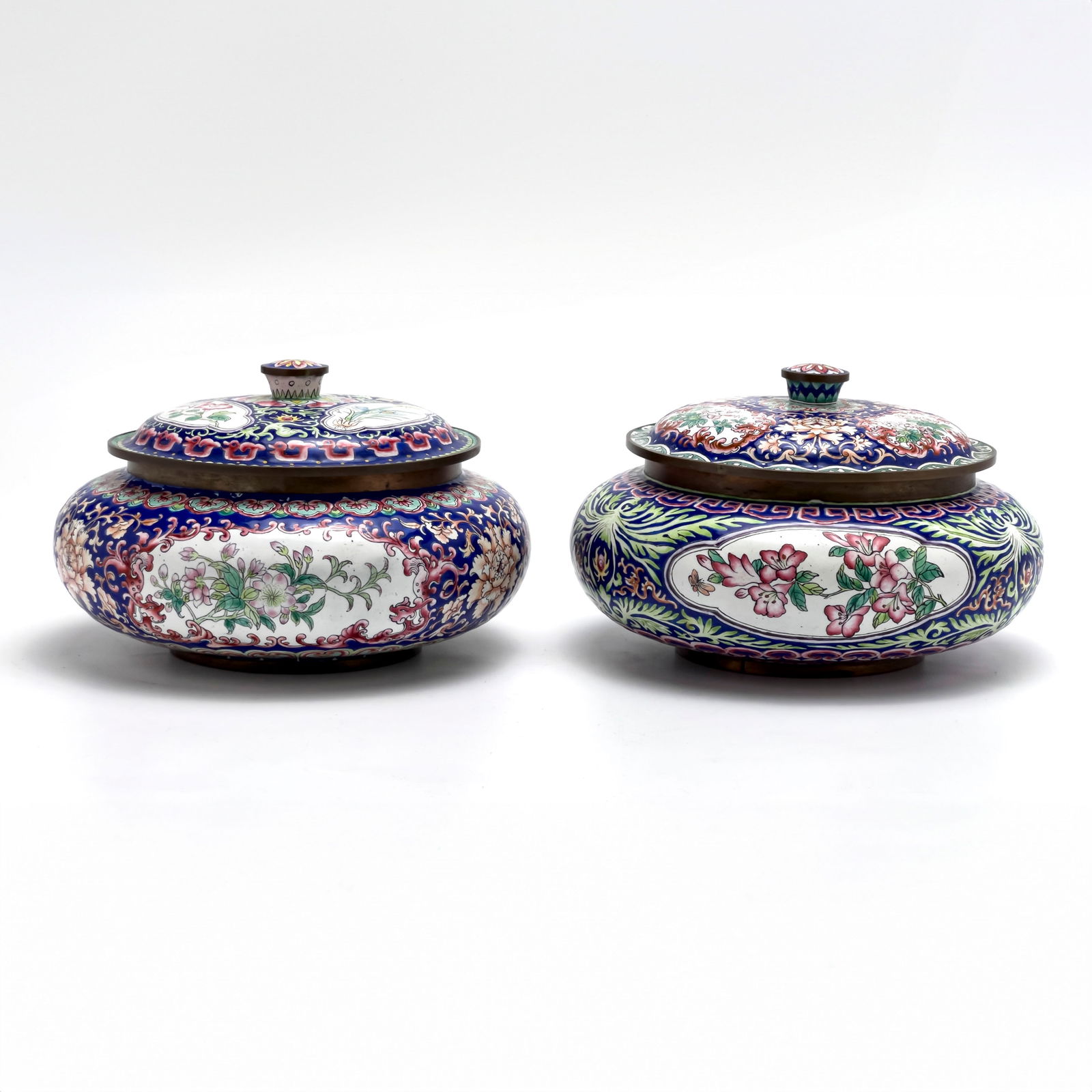 Asian - Chinese Canton Enamel Boxes with Lids (1 of 6)