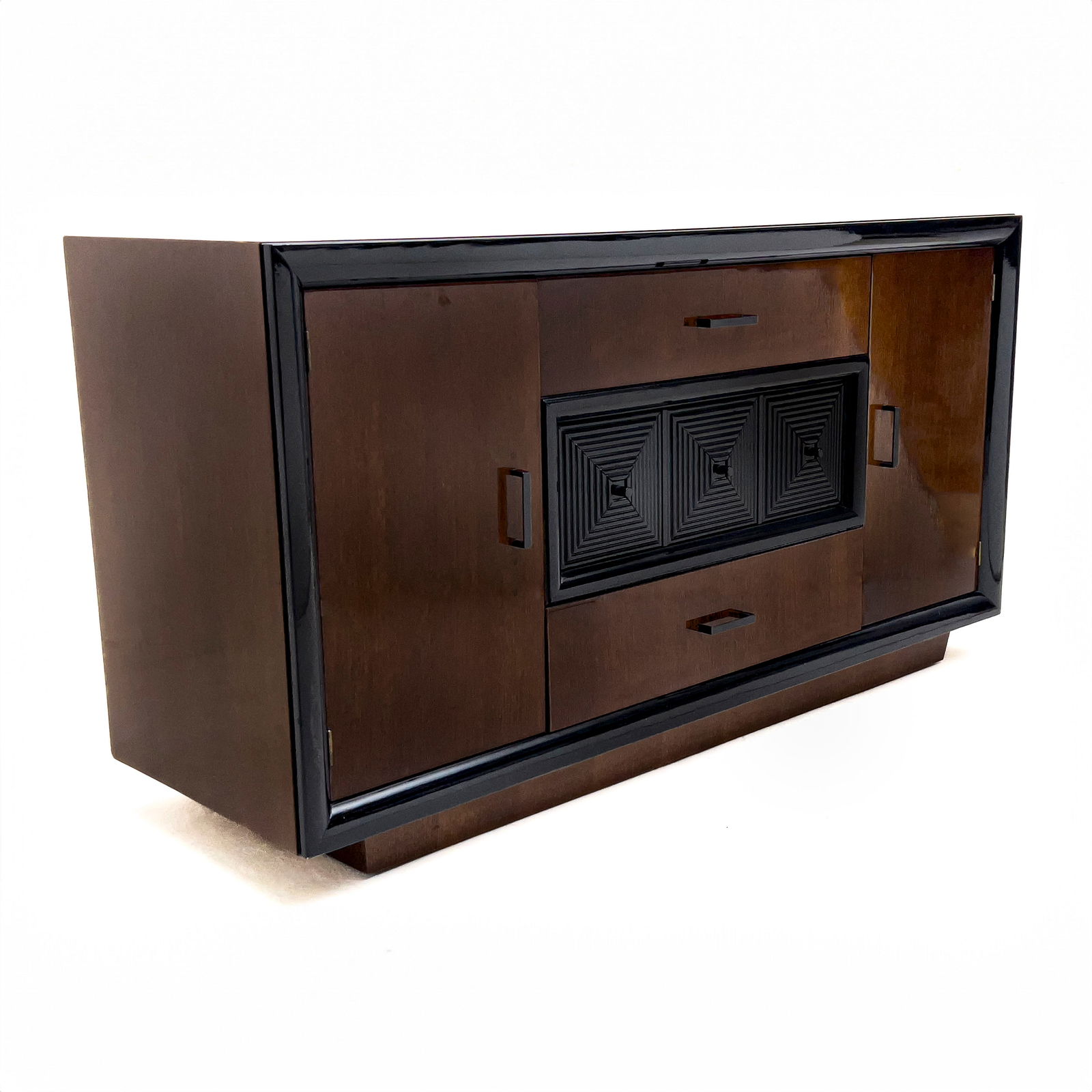 Art Deco Style Modern Oak and Lacquer Sideboard (1 of 5)