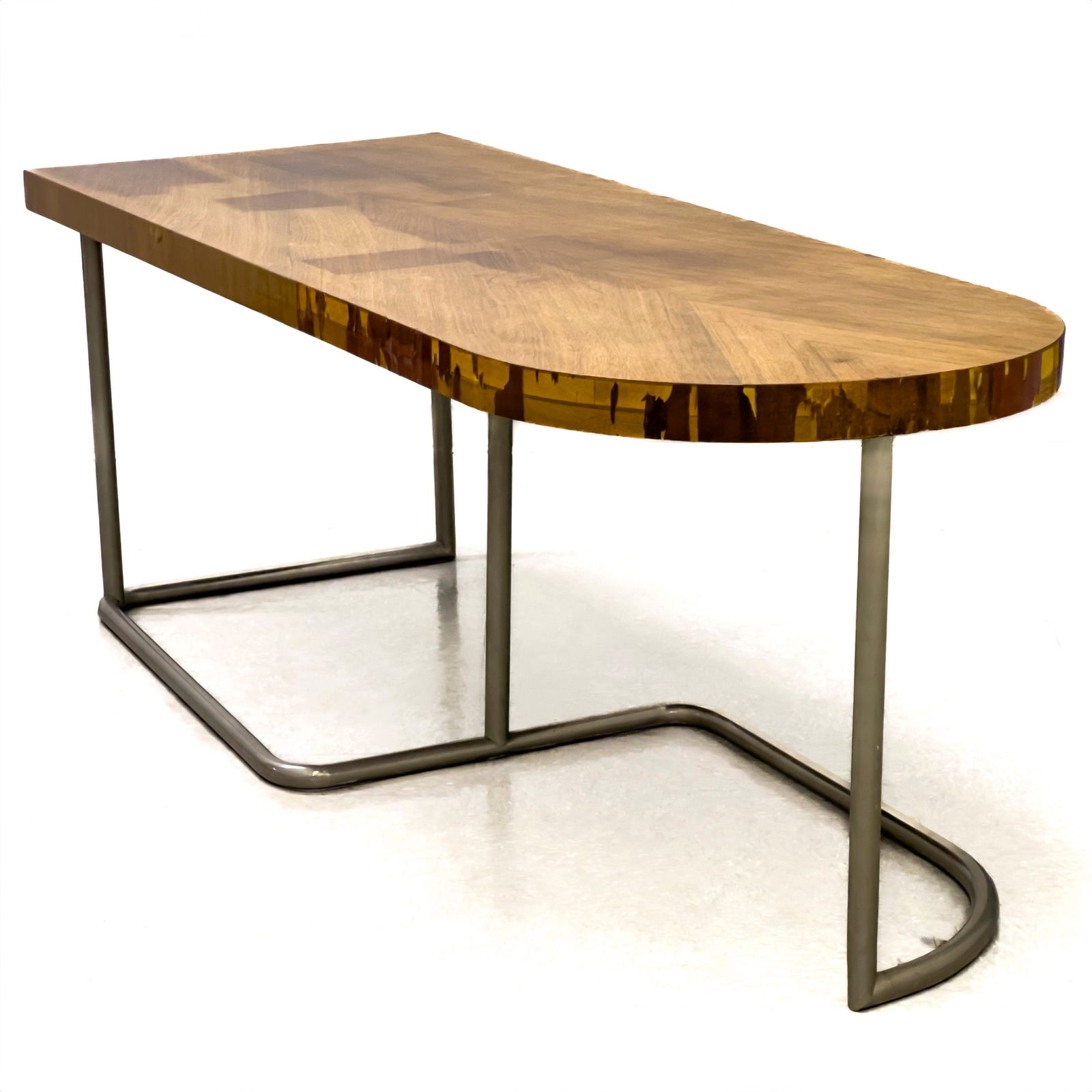 Aluminum Tube Modernist Partner's desk (1 of 5)